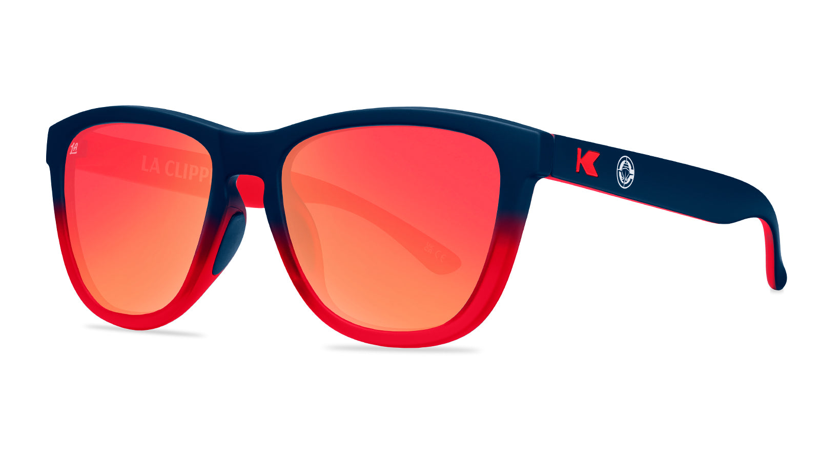 LA Clippers Official NBA Team Logo Sunglasses - UV Protection Polarized Sports Shades for Men & Women - Perfect for Basketball Games, Outdoor Activities & Fan Gear