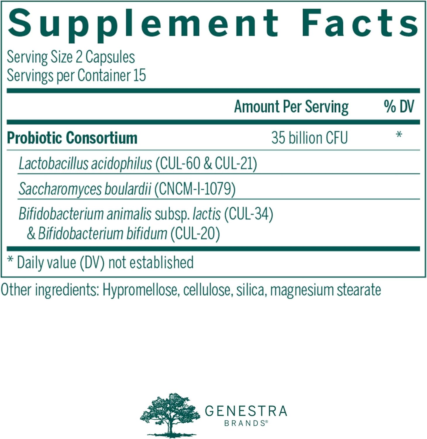 Genestra Labs HMF Travel Probiotic Supplement - Supports Digestive & Immune Health On The Go - Ideal for Travelers, Business Trips & Outdoor Adventures