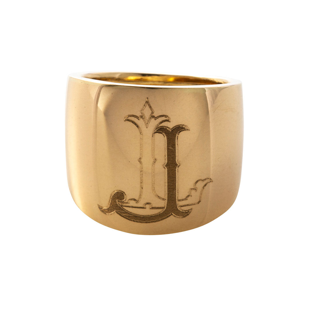 Personalized 14K Gold Cypher Ring - Custom Initial Name Ring for Women & Men - Perfect for Engagements, Anniversaries & Special Gifts