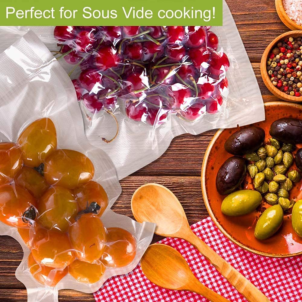 BPA-Free Heavy Duty Vacuum Sealer Bags Rolls - Commercial Grade, Compatible with All Vacuum Sealers for Food Storage, Sous Vide & Meal Prep
