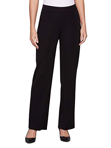 Wide Leg Knit Pant, Black