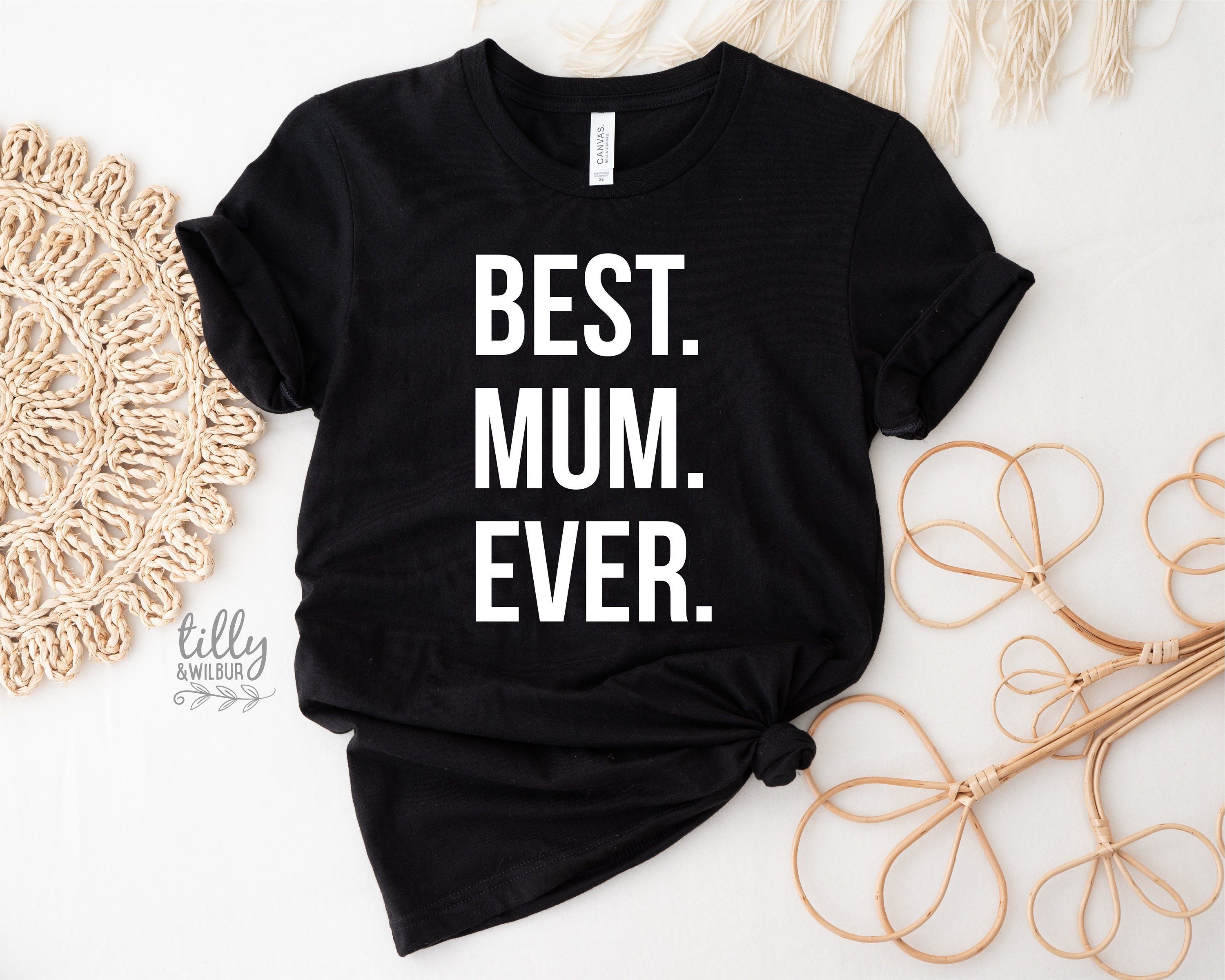 Best Mom Ever T-Shirt - Funny & Cute Graphic Tee for Women - Perfect Gift for Mother's Day, Birthday & Family Events
