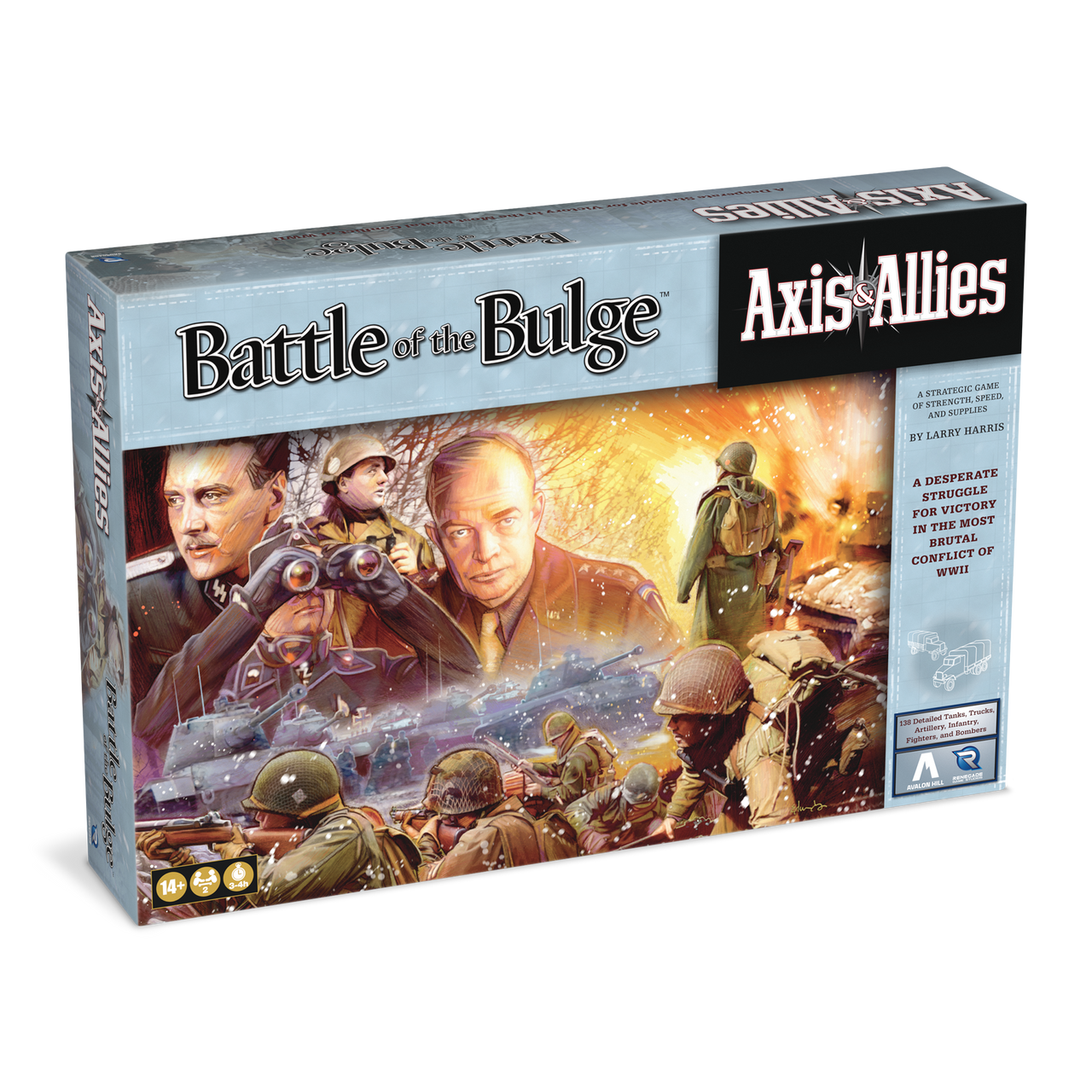 Axis & Allies: Battle of the Bulge WWII Board Game - Strategic War Game for Adults & Teens - Perfect for Game Nights & History Enthusiasts