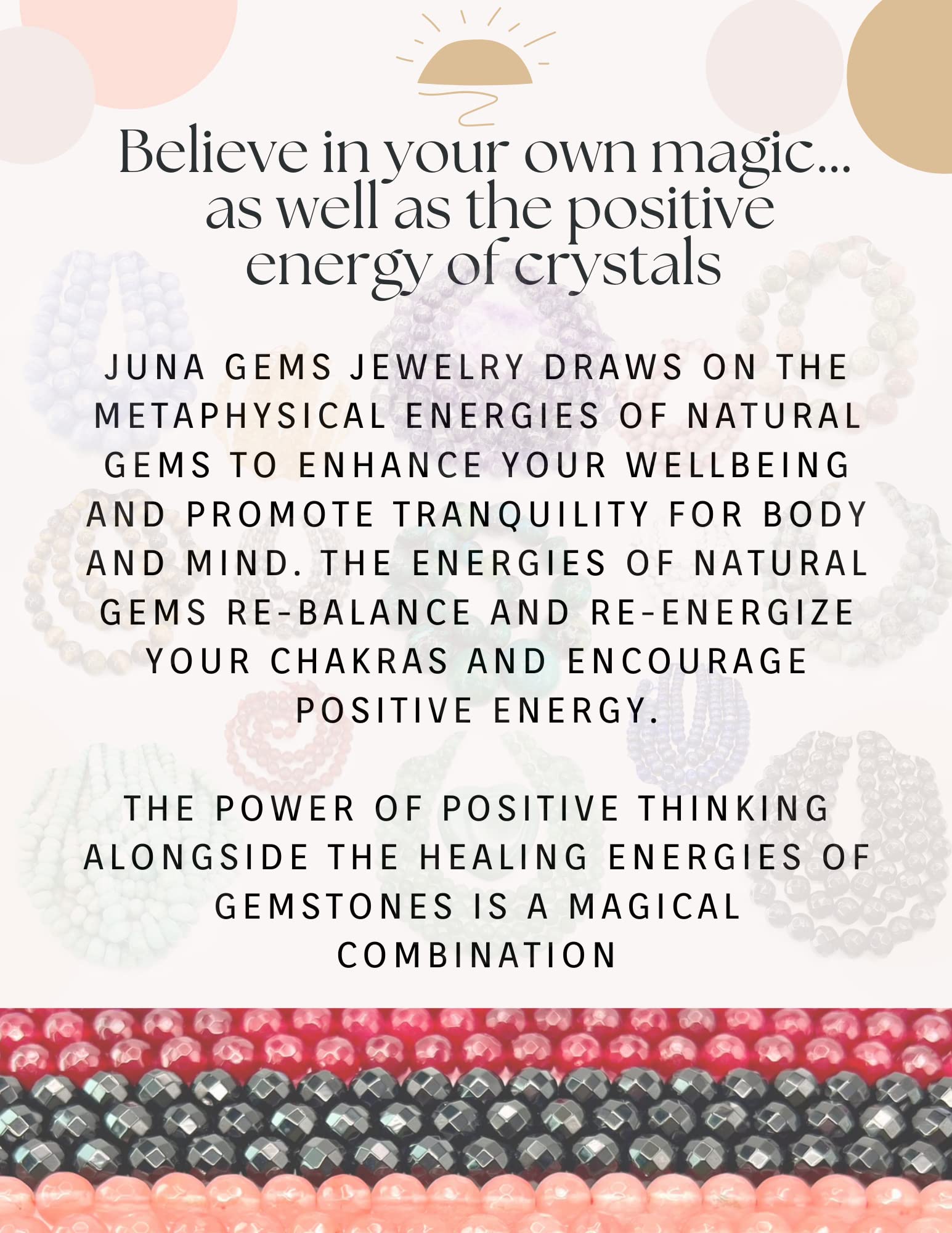 Gemstone Aromatherapy Bracelet Set with Essential Oils - Confidence & Energy Boost for Yoga & Meditation