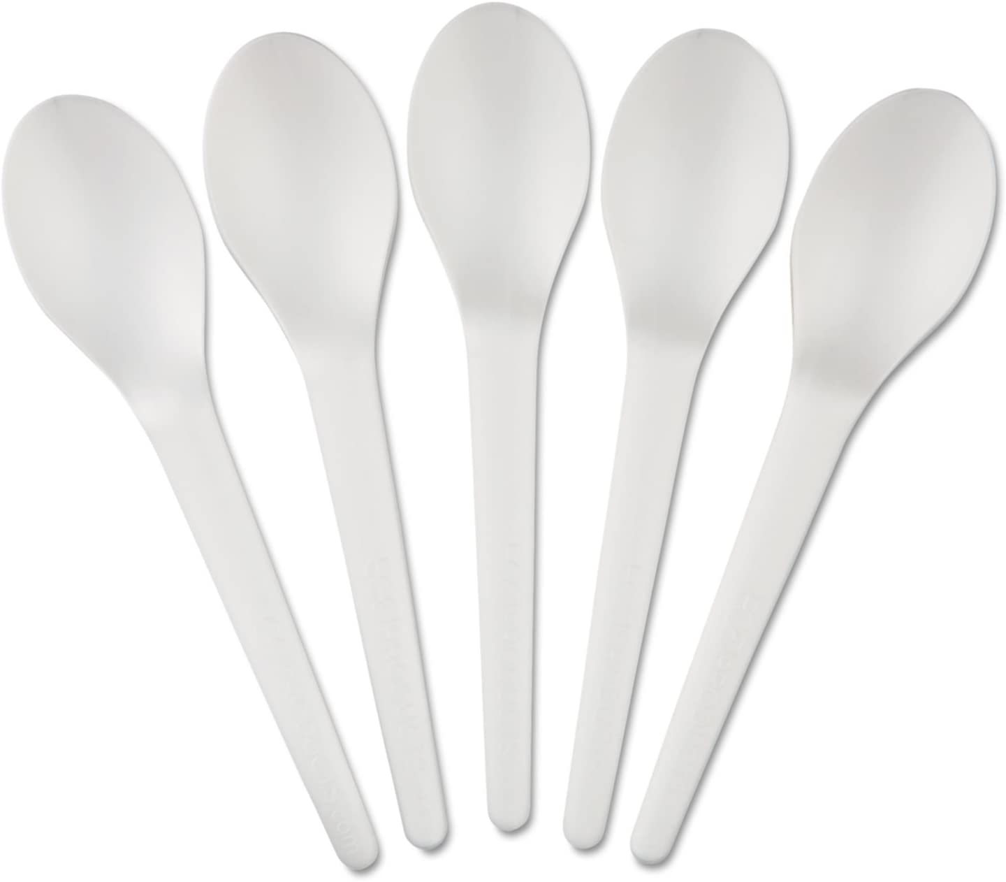 Compostable Plantware Spoons - 6 Inch Biodegradable & Eco-Friendly Cutlery (1000 Count) - Perfect for Parties, Picnics, and Sustainable Dining