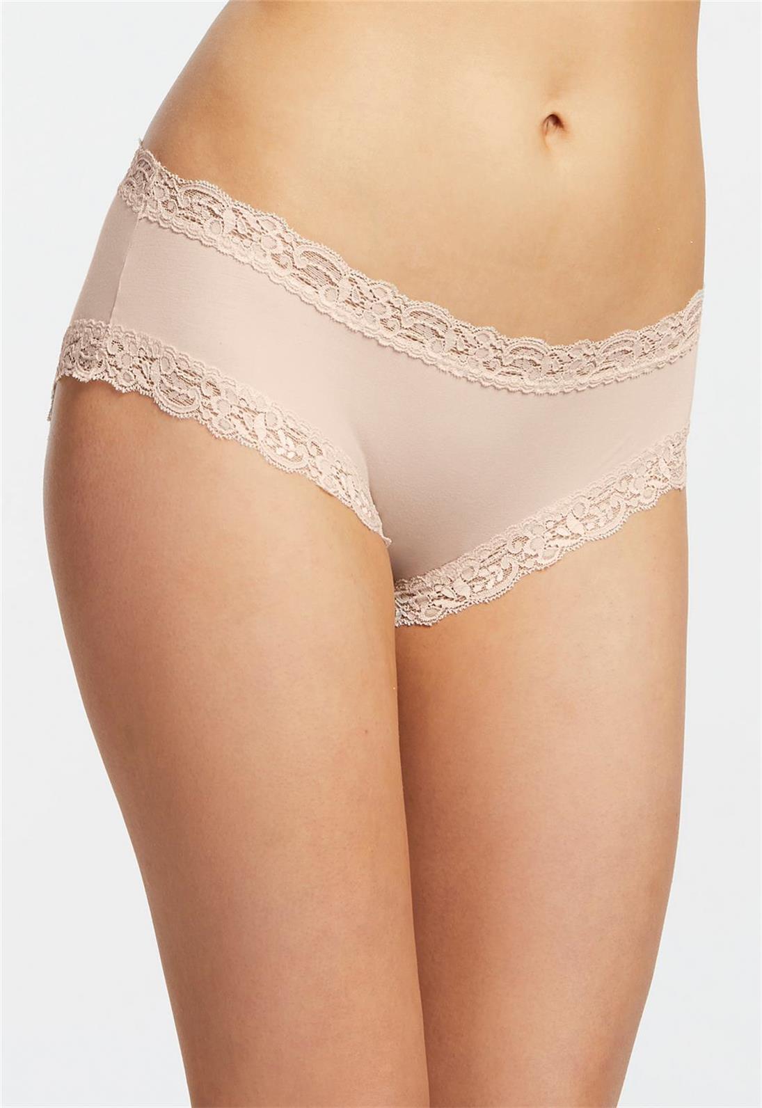 Luxury Champagne Boyshort Underwear for Women - Soft Comfortable Lace Panties for Everyday Wear & Special Occasions