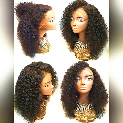 Brazilian Virgin Remy Human Hair Afro Wigs for African American Women - 14