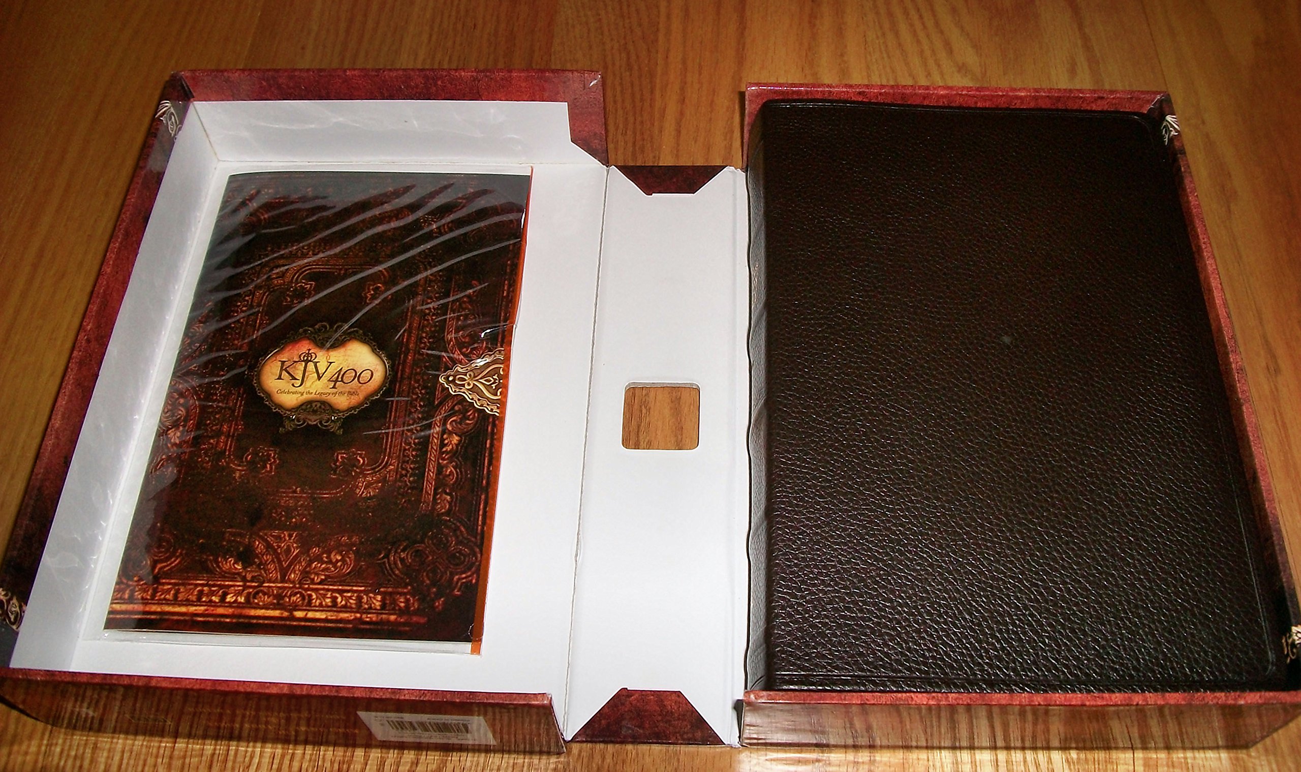 King James Study Bible KJV - Genuine Brown Leather Cover, Large Print, Red Letter Edition - Perfect for Bible Study, Church Services & Personal Devotion