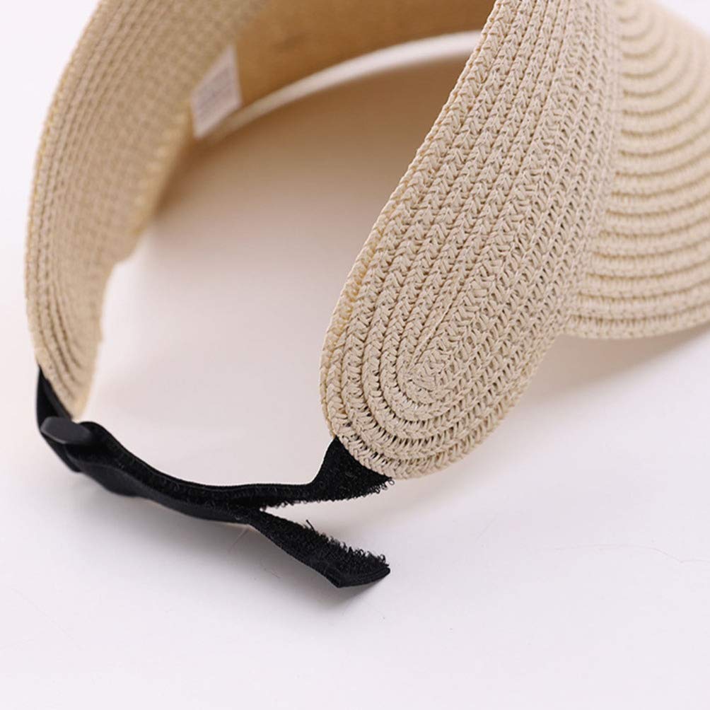 IMIKEYA Foldable Straw Sun Hat for Women - Wide Brim Beach Visor Cap, Summer Travel Bonnet with UPF Protection, Adjustable Chin Strap - Perfect for Golf, Beach, Outdoor Activities & Vacation Accessories