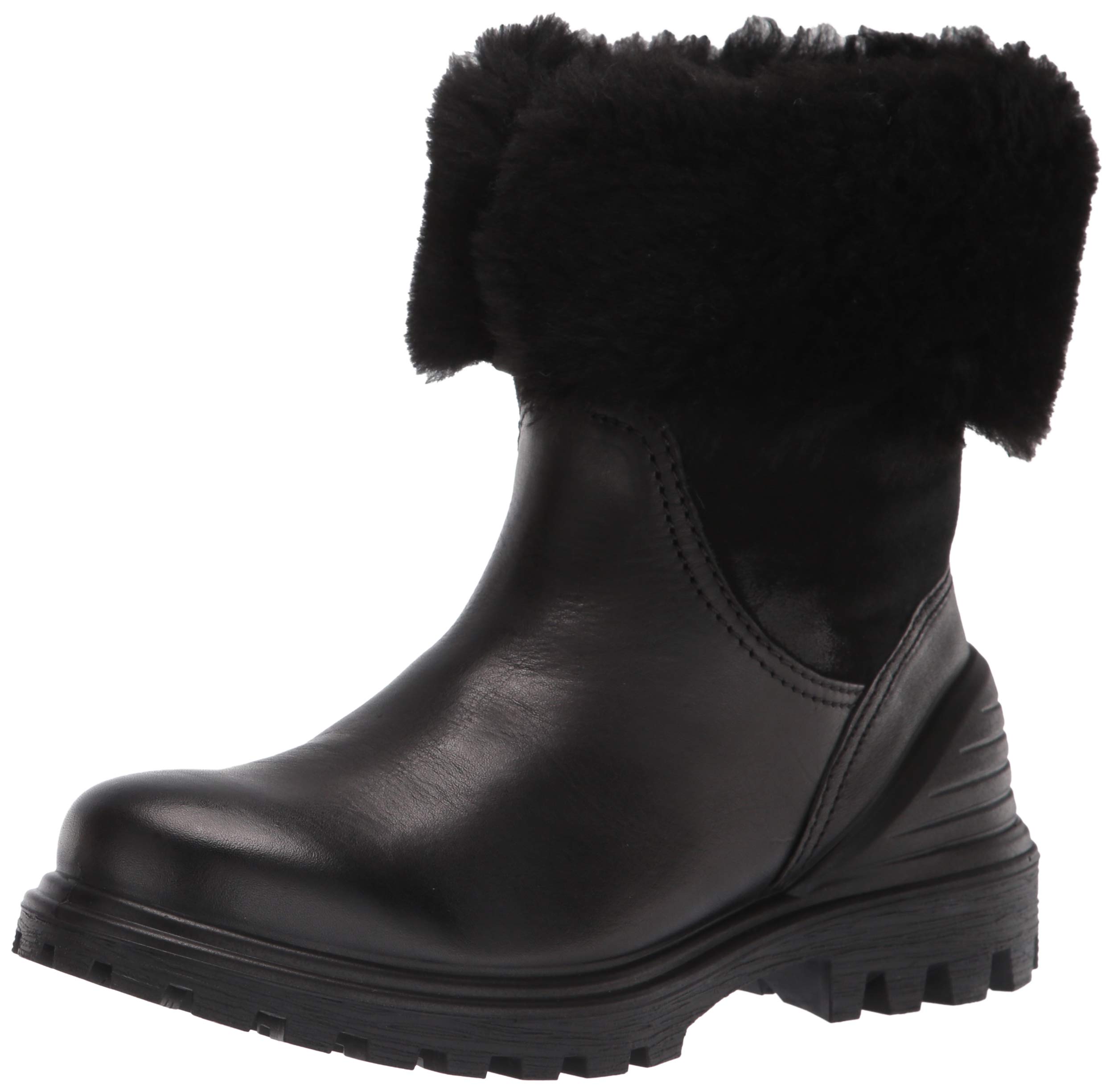 ECCO Women's Tredtray Pull On Boots - Waterproof Ankle Boots for Women, Slip Resistant Comfortable Winter Boots (Black, Size 8-8.5) | Perfect for Work, Outdoor Activities & Casual Wear