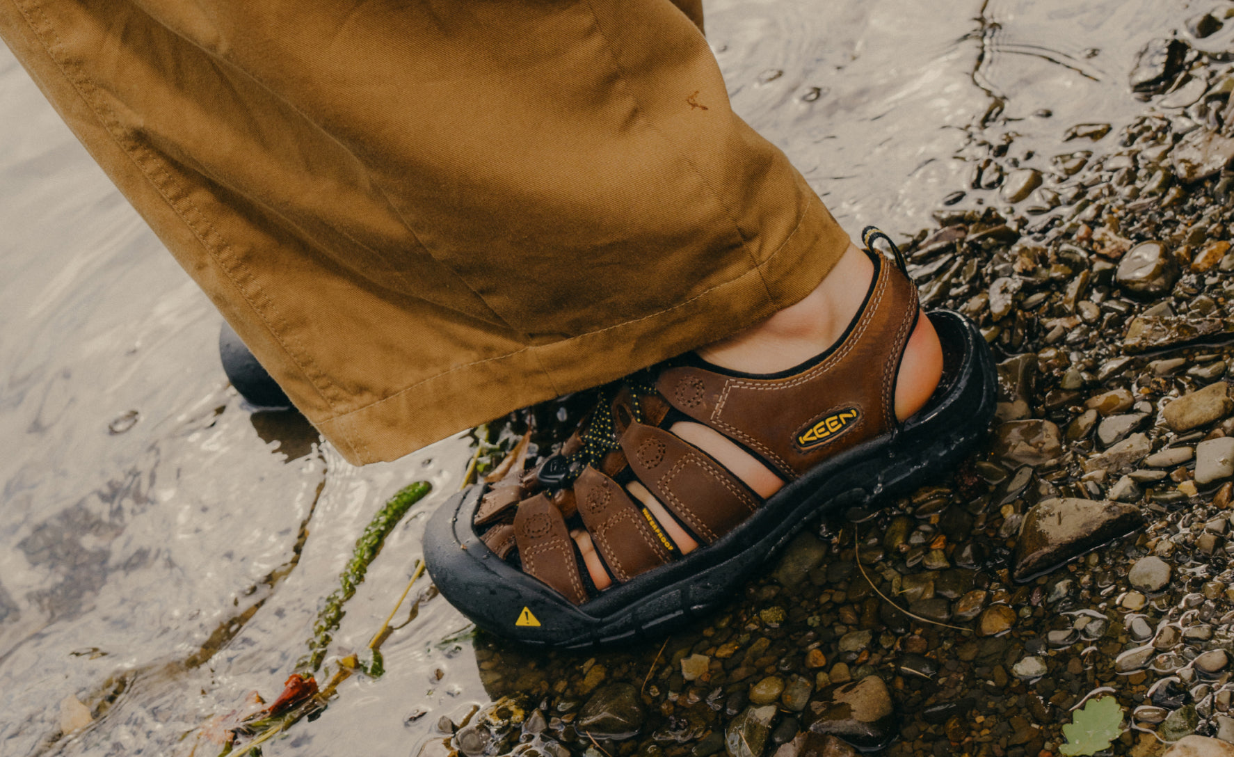 Men's Newport Leather Sandal Wide Width - Comfortable Bison Leather Sandals for Men | Perfect for Summer, Beach, and Casual Outings