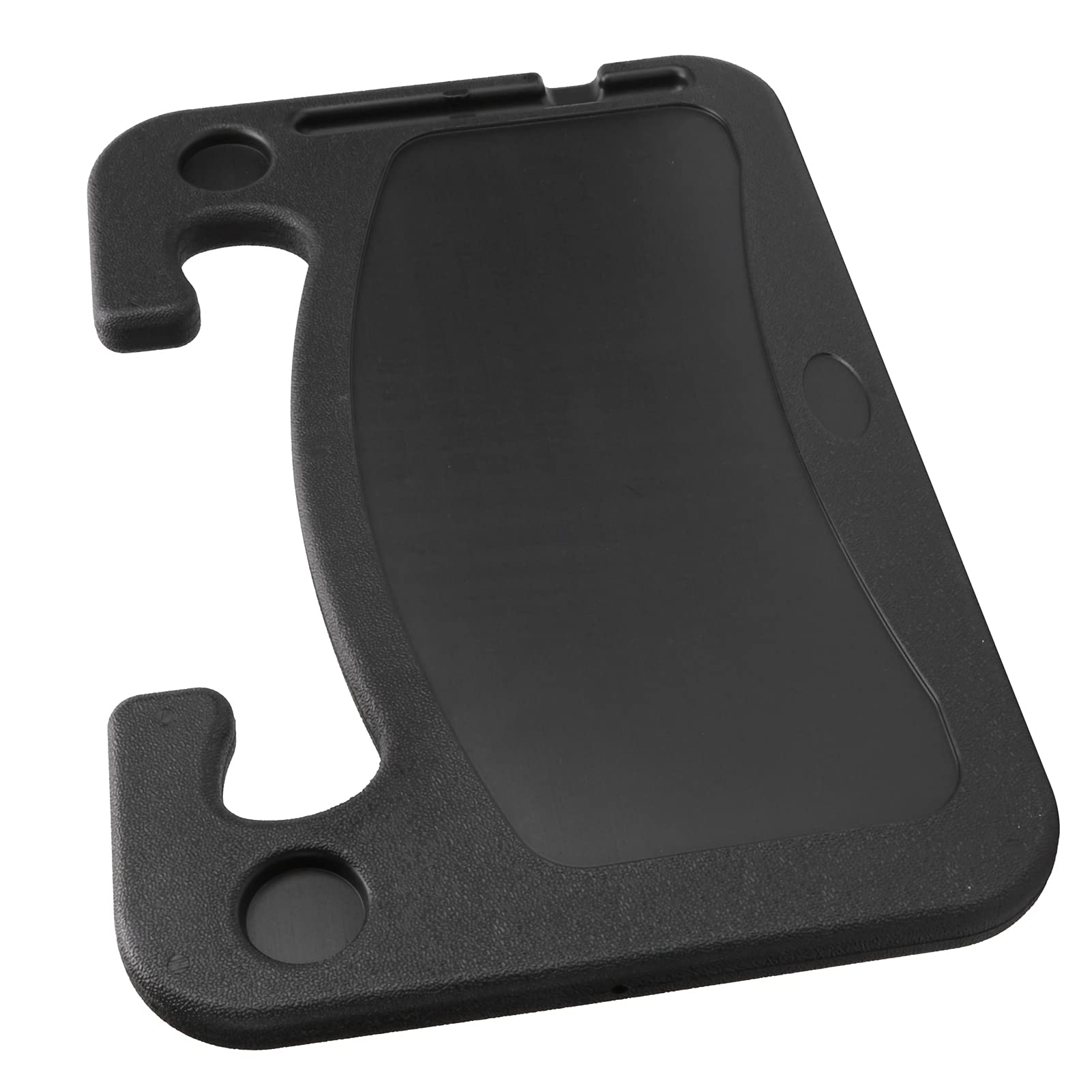Wosune ABS Portable Car Food Tray with Cup Holder - Non-Slip Dashboard Organizer for Snacks, Drinks & Laptop - Perfect for Road Trips, Commuting & Office Use in Vehicle