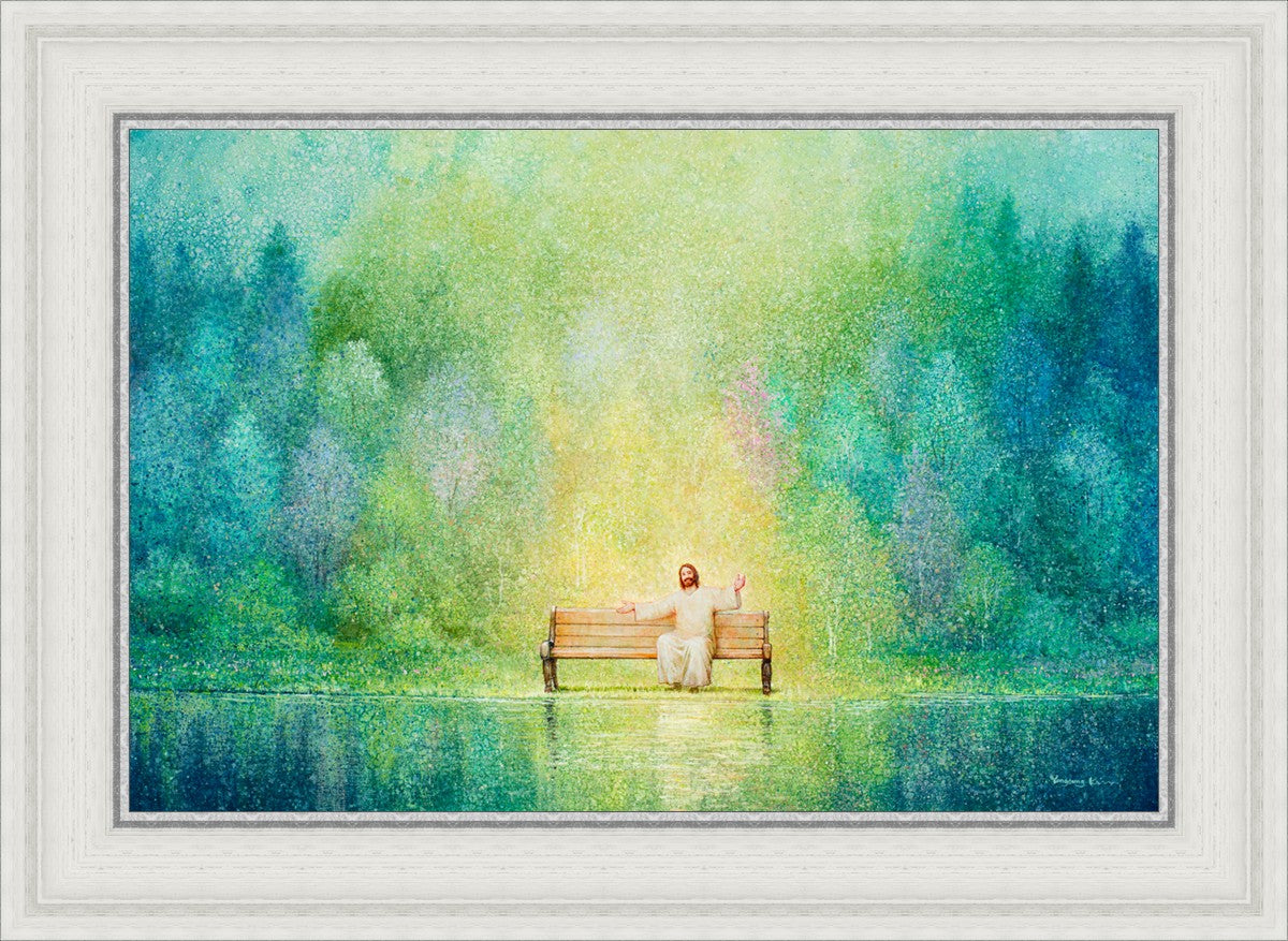 Come Unto Me and I Will Give You Rest - Inspirational Christian Wall Art for Home Decor & Church - Perfect for Bedroom, Living Room & Office