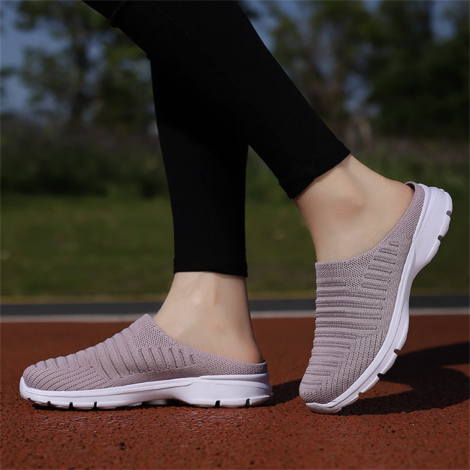 Breathable Mesh Summer Slippers for Women - Lightweight Flat Bottom Casual House Shoes - Perfect for Indoor, Lounge, and Backyard Relaxation