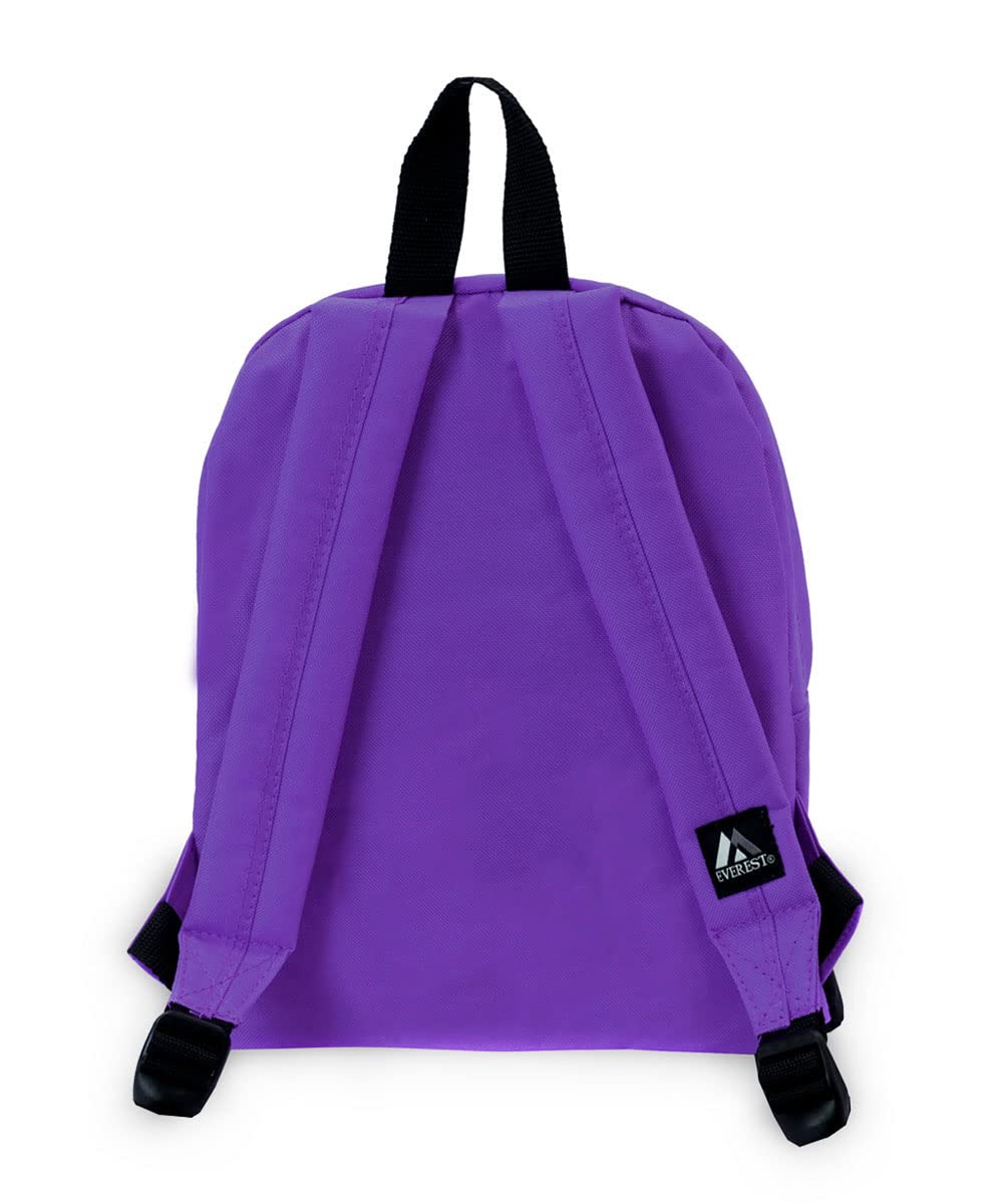 Everest Small Backpack for Women & Men - Lightweight Hiking Daypack, Dark Purple, One Size - Perfect for Travel, Hiking, School & Daily Use