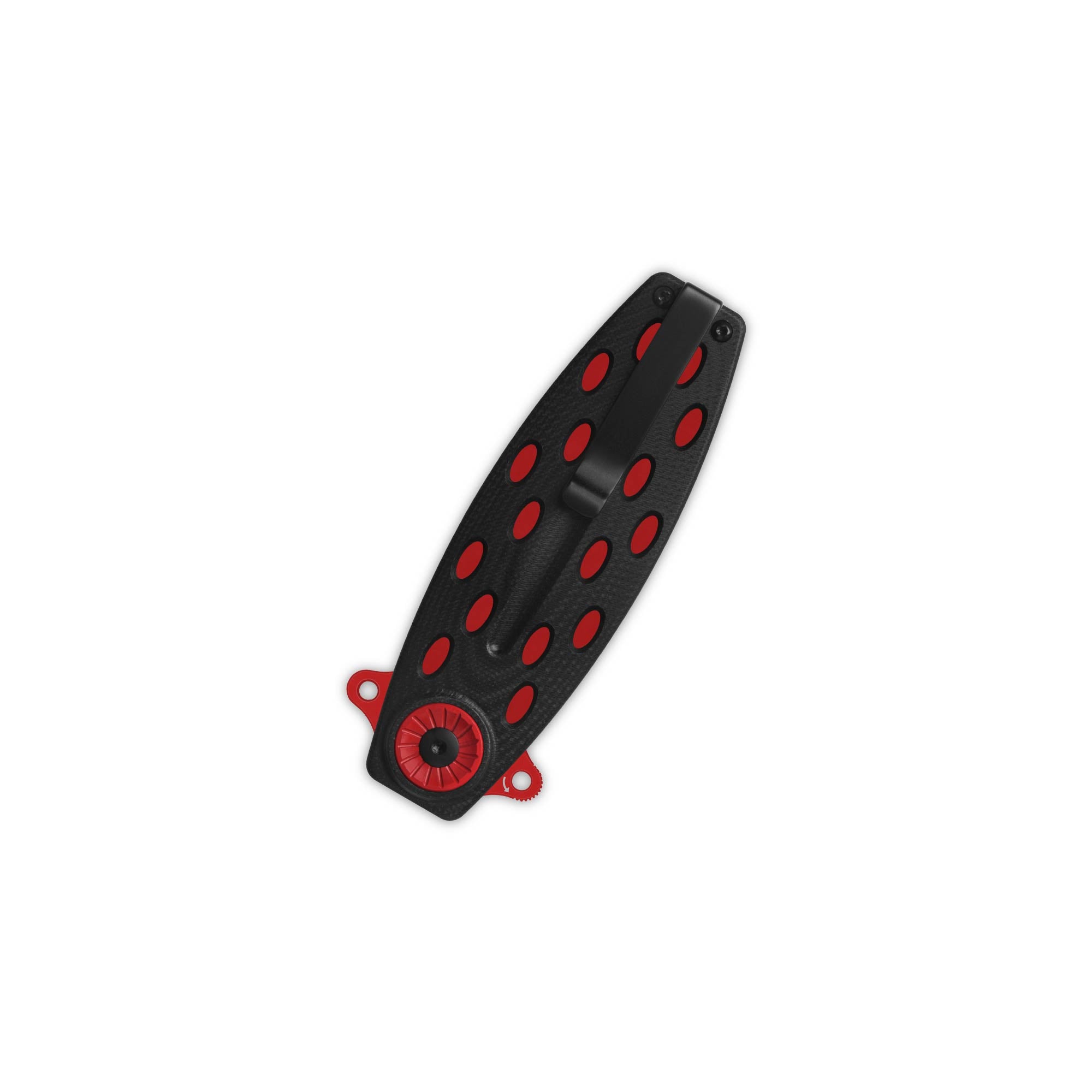 QSP Beetle Liner Lock Pocket Knife - 14C28N Stainless Steel Blade & Red G10 Handle - EDC Folding Knife for Camping, Hiking, and Outdoor Survival