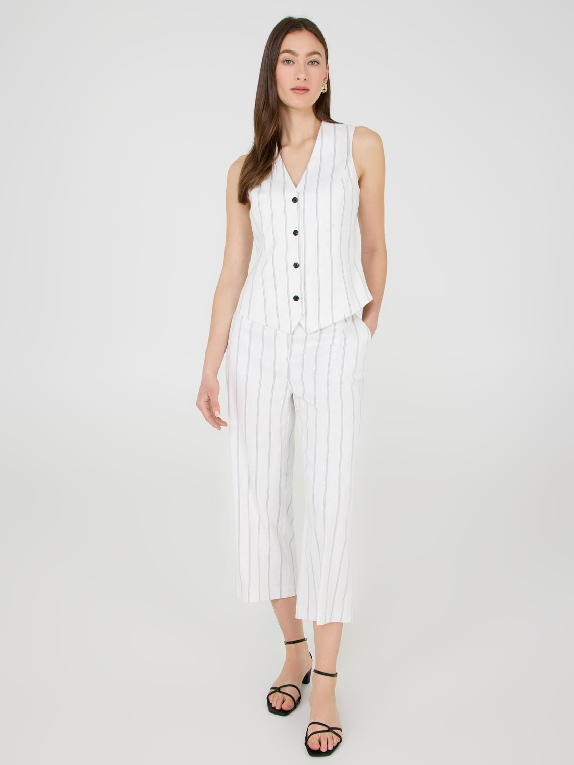 Stylish Striped Gaucho Pants for Women - Comfortable High Waisted Wide Leg Palazzo Trousers - Perfect for Casual Wear, Yoga, and Boho Fashion Outfits