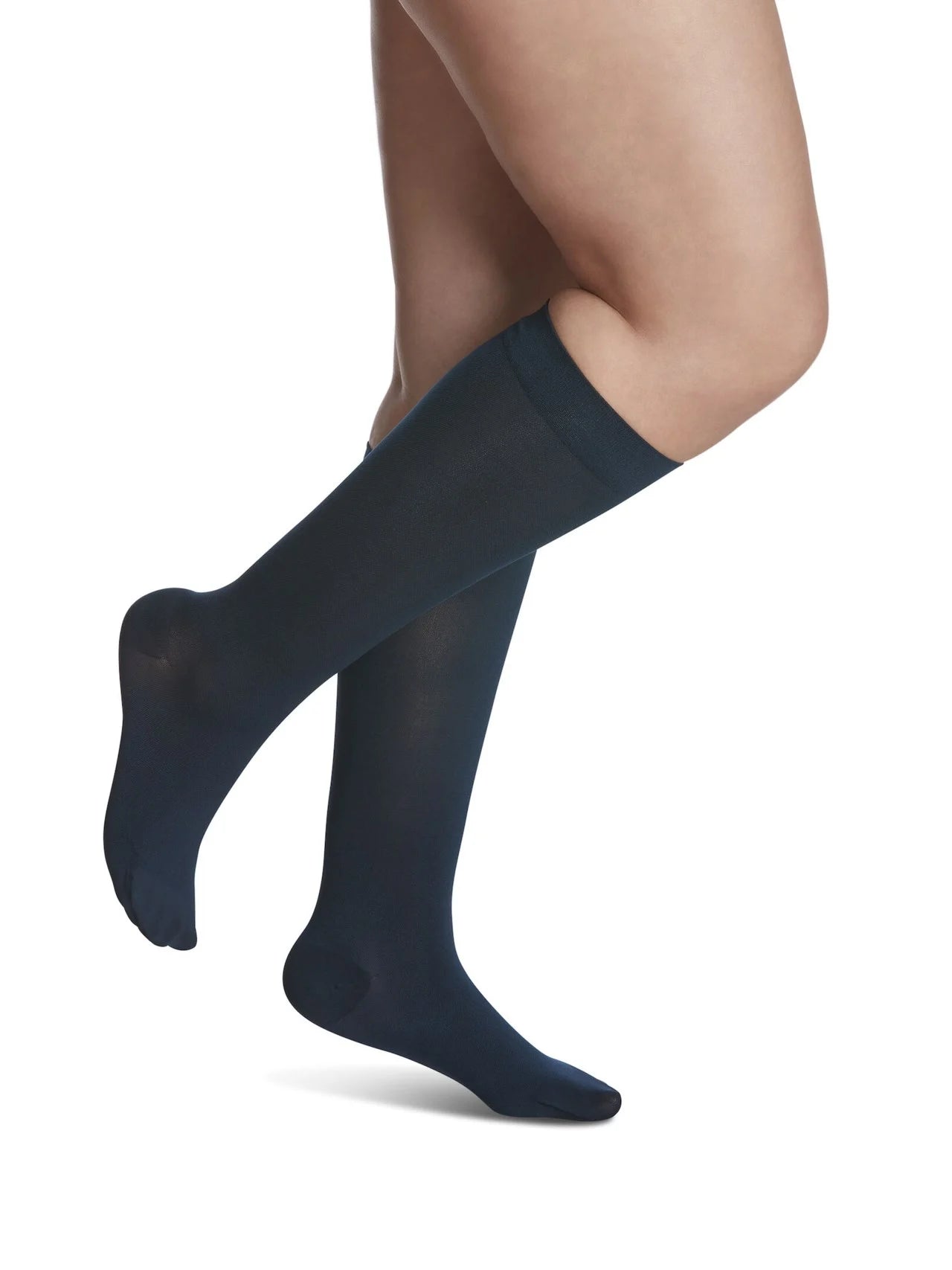 Sigvaris Soft Opaque Compression Socks 20-30 mmHg for Women & Men - Calf Support for Circulation, Swelling Relief - Perfect for Travel, Work & Medical Use