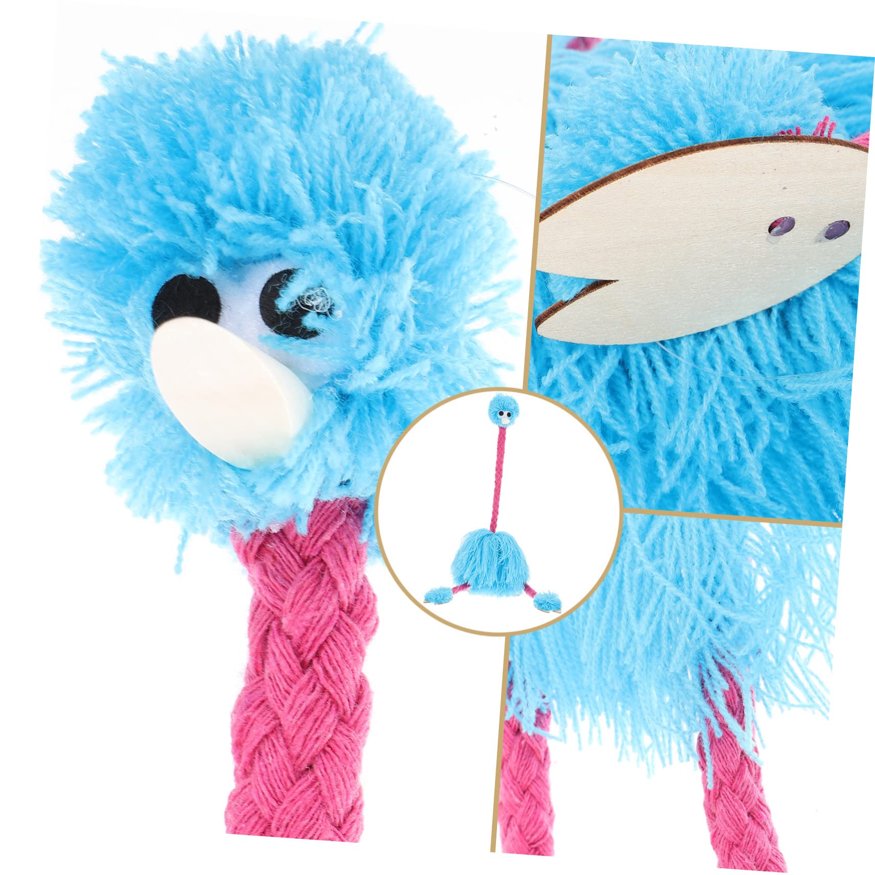 VICASKY 5-Piece Wooden Ostrich Hand Puppet Set - Educational Animal Puppet Toys for Kids, Bird & Animal Finger Puppets for Storytelling & Role Play - Perfect for Classroom, Preschool & Family Playtime
