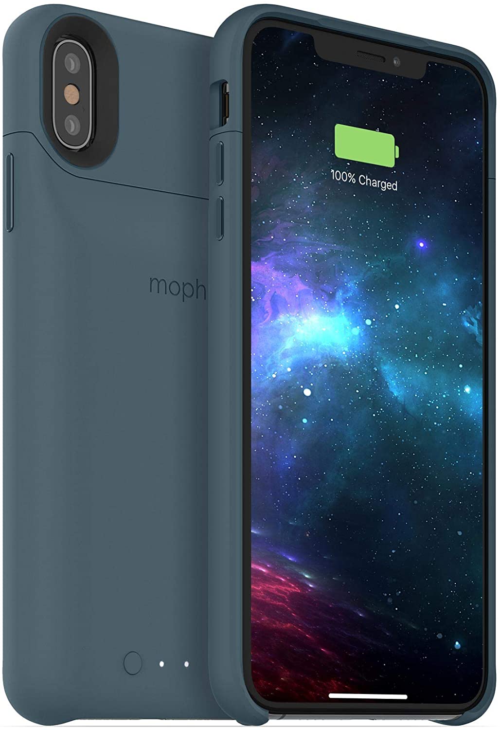Mophie Juice Pack for iPhone XS Max - 2200mAh Wireless Charging Battery Case (Blue) | Portable Power Bank for Travel, Work & Outdoor Activities