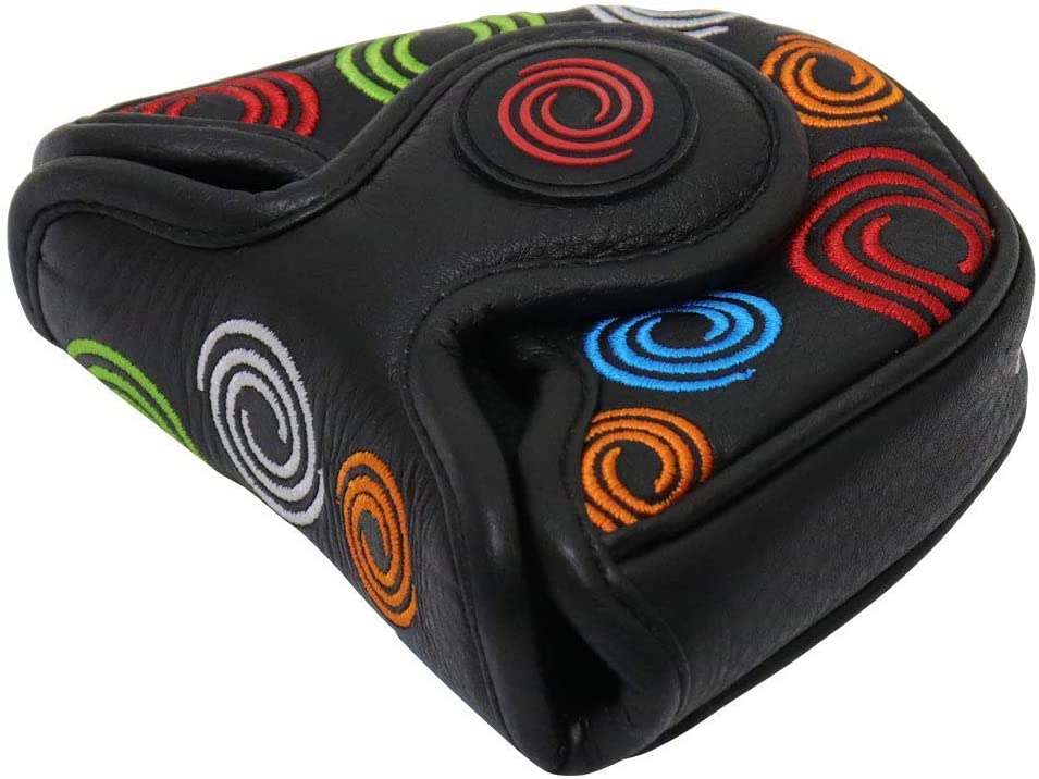 Odyssey Golf Tour Super Swirl Leather Mallet Putter Headcover - Premium Golf Club Cover for Odyssey Putters - Perfect for Golf Course & Practice Sessions