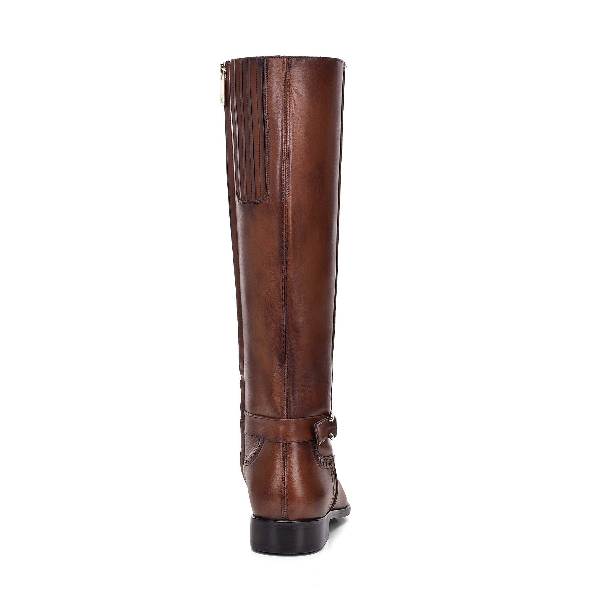 **Women's Cuadra Honey Fashion Leather Riding Knee Boots - Stylish & Comfortable for Equestrian, Casual Wear & Outdoor Activities**