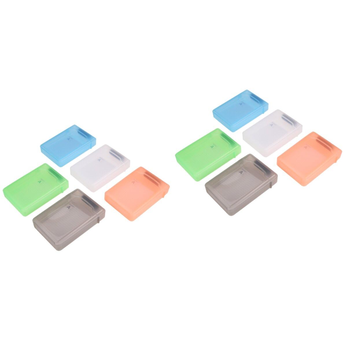 HEMOTON 10-Pack Hard Drive Protective Cases - Durable Portable Storage Organizer for HDD, SSD & USB Flash Drives - Perfect for Computer Accessories, Desktop Organization & Travel Storage