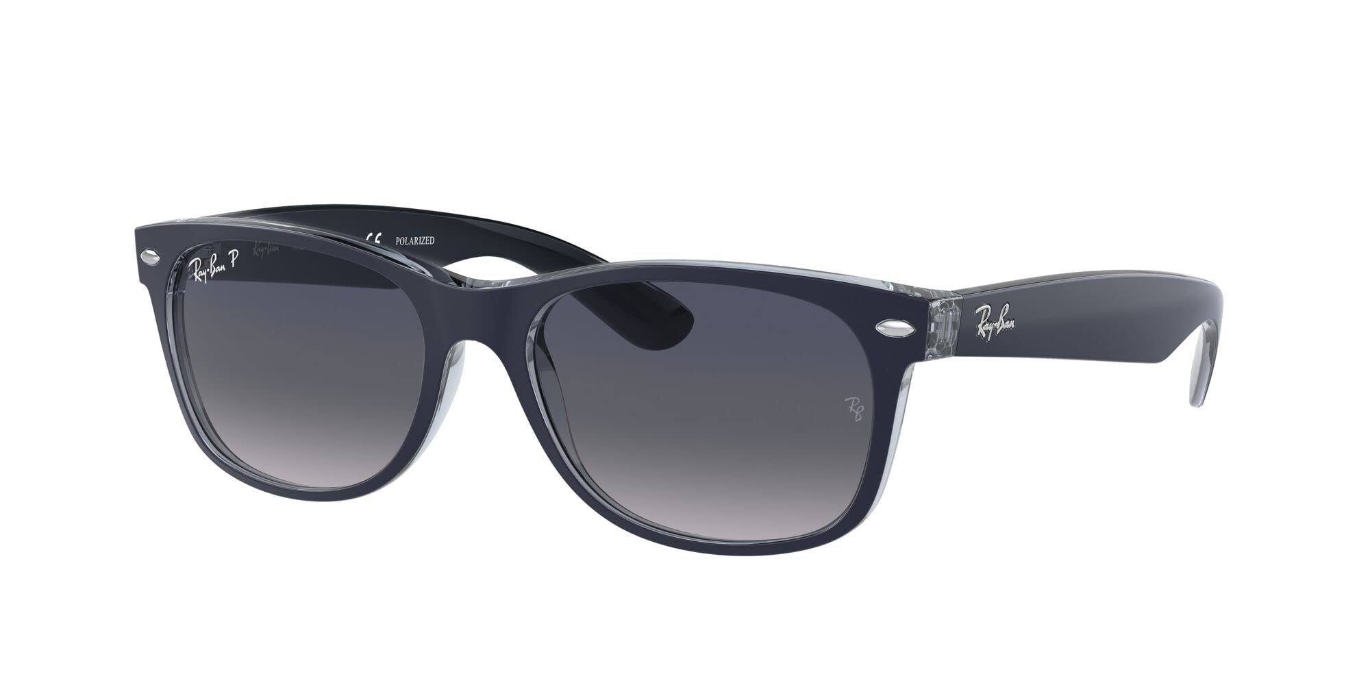 Ray-Ban RB2132f New Wayfarer Asian Fit Sunglasses - Polarized UV Protection, Lightweight & Comfortable for Driving, Travel & Outdoor Activities