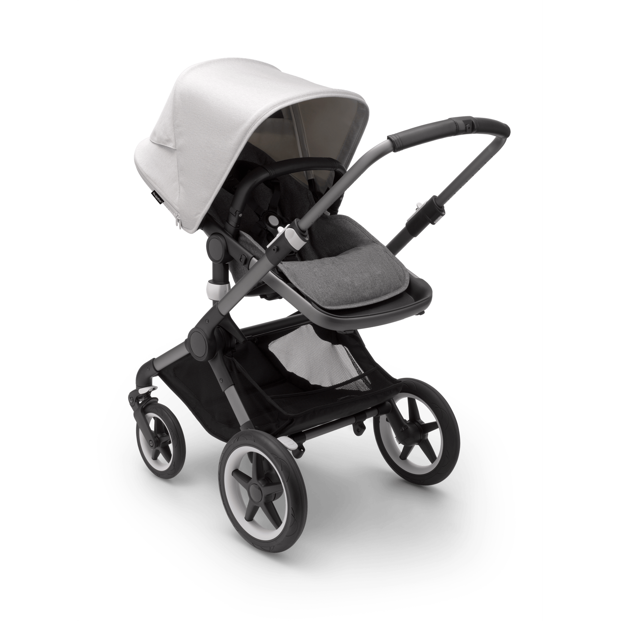 Bugaboo Fox3 Complete Stroller - Graphite Base | Lightweight Travel Stroller for Newborns & Toddlers | Perfect for City Walks, Shopping & Air Travel