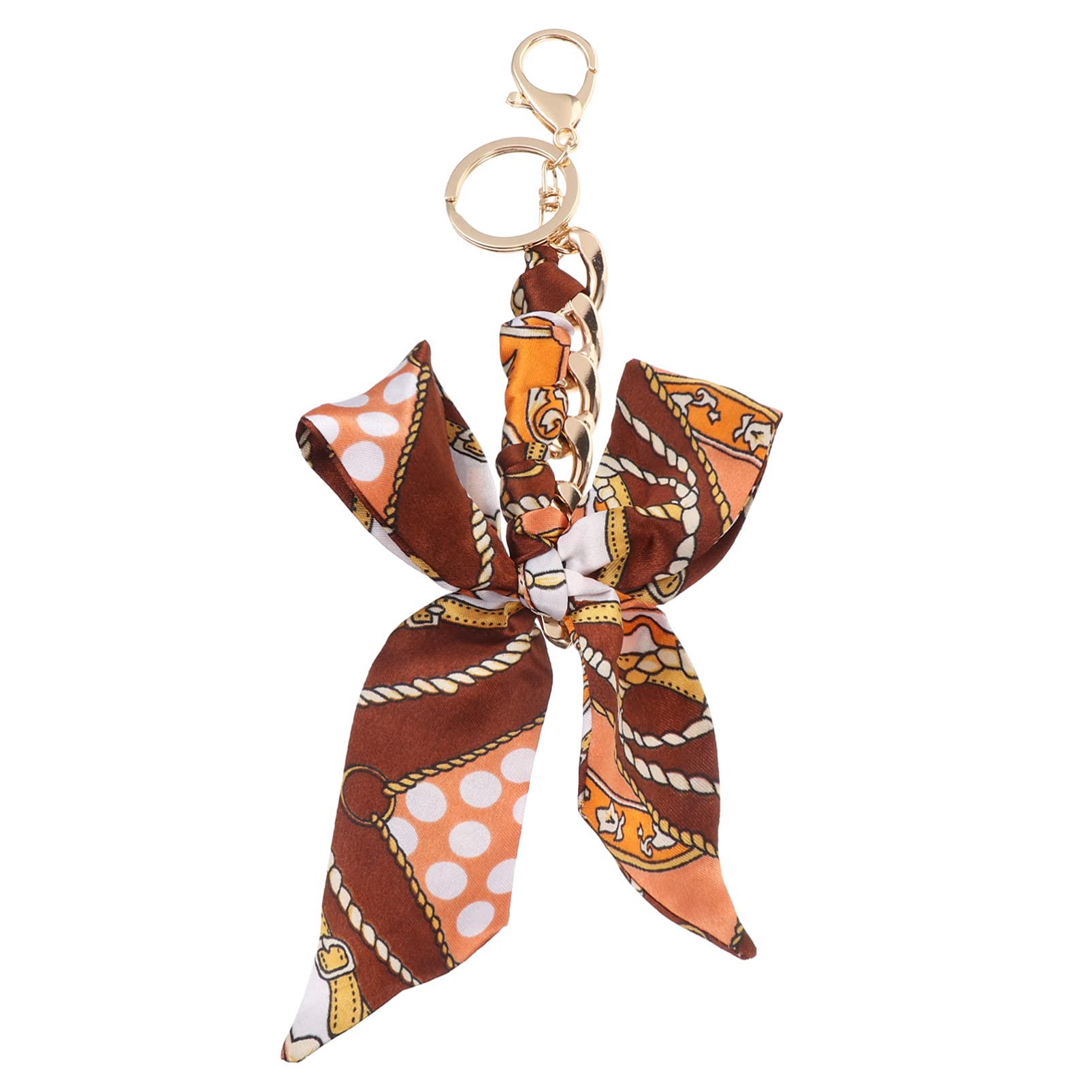 OSALADI Bowknot Silk Ribbon Keychain - Elegant Handbag Handle Decor for Purse, Tote & Shoulder Bags | Perfect Gift for Women, Fashion Accessory for Parties, Weddings & Daily Use