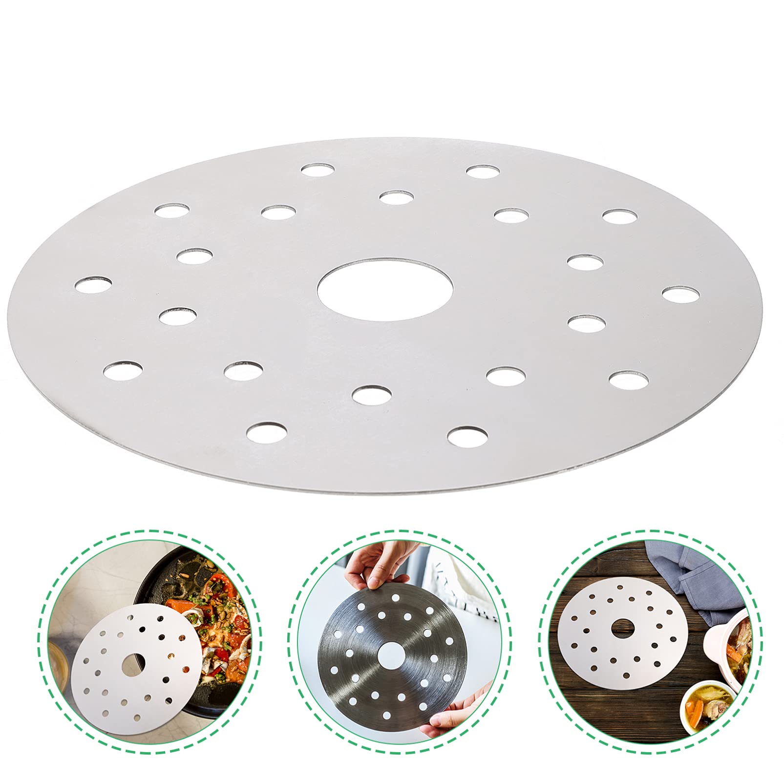 1pc Premium Heat Conduction Fin for Casserole - Stainless Steel Kitchen Gadget & Cookware Accessory | Improves Heat Distribution for Baking, Roasting & Slow Cooking