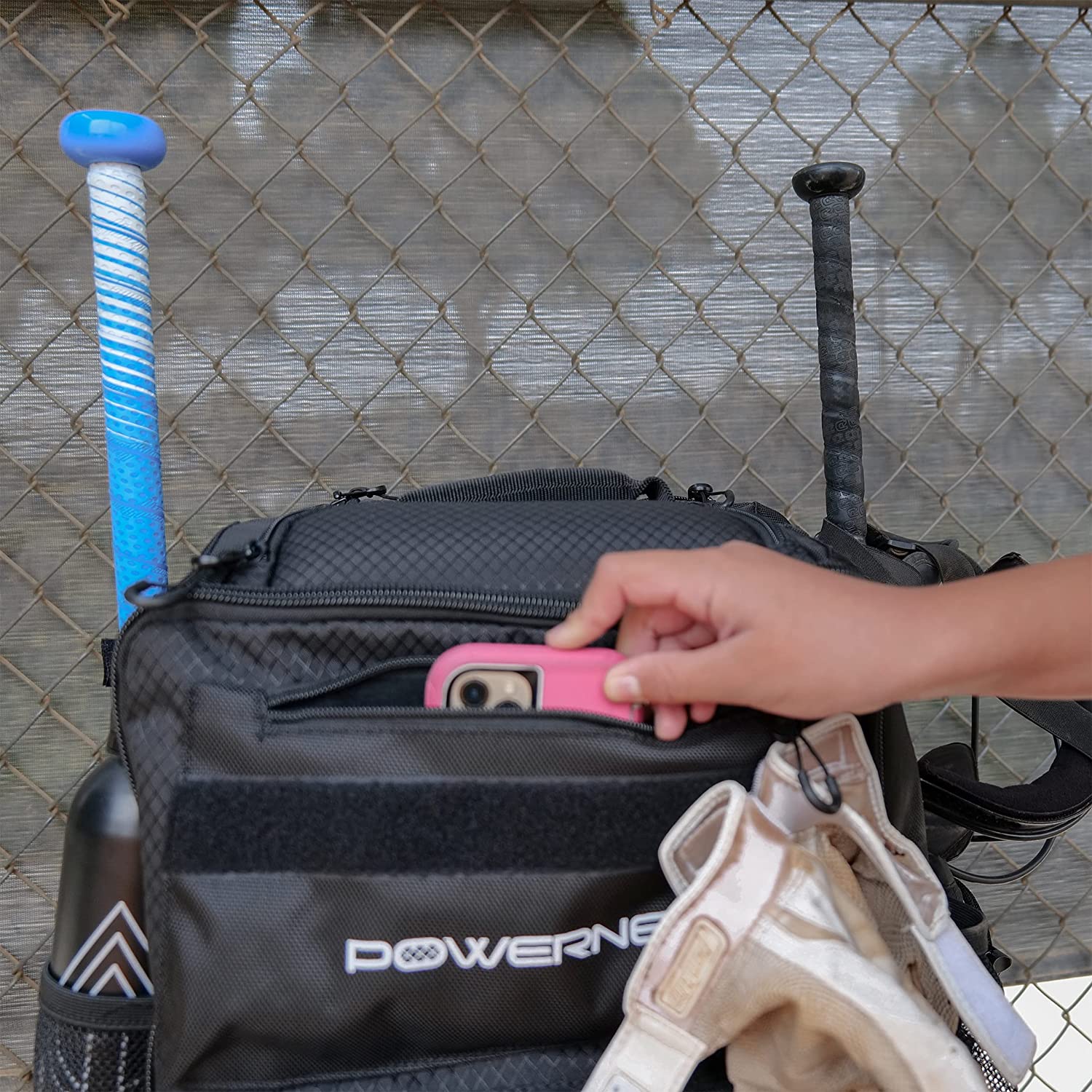 PowerNet Baseball & Softball Bat Backpack - Durable Multi-Equipment Bag for Players & Coaches - Perfect for Games, Practice & Travel