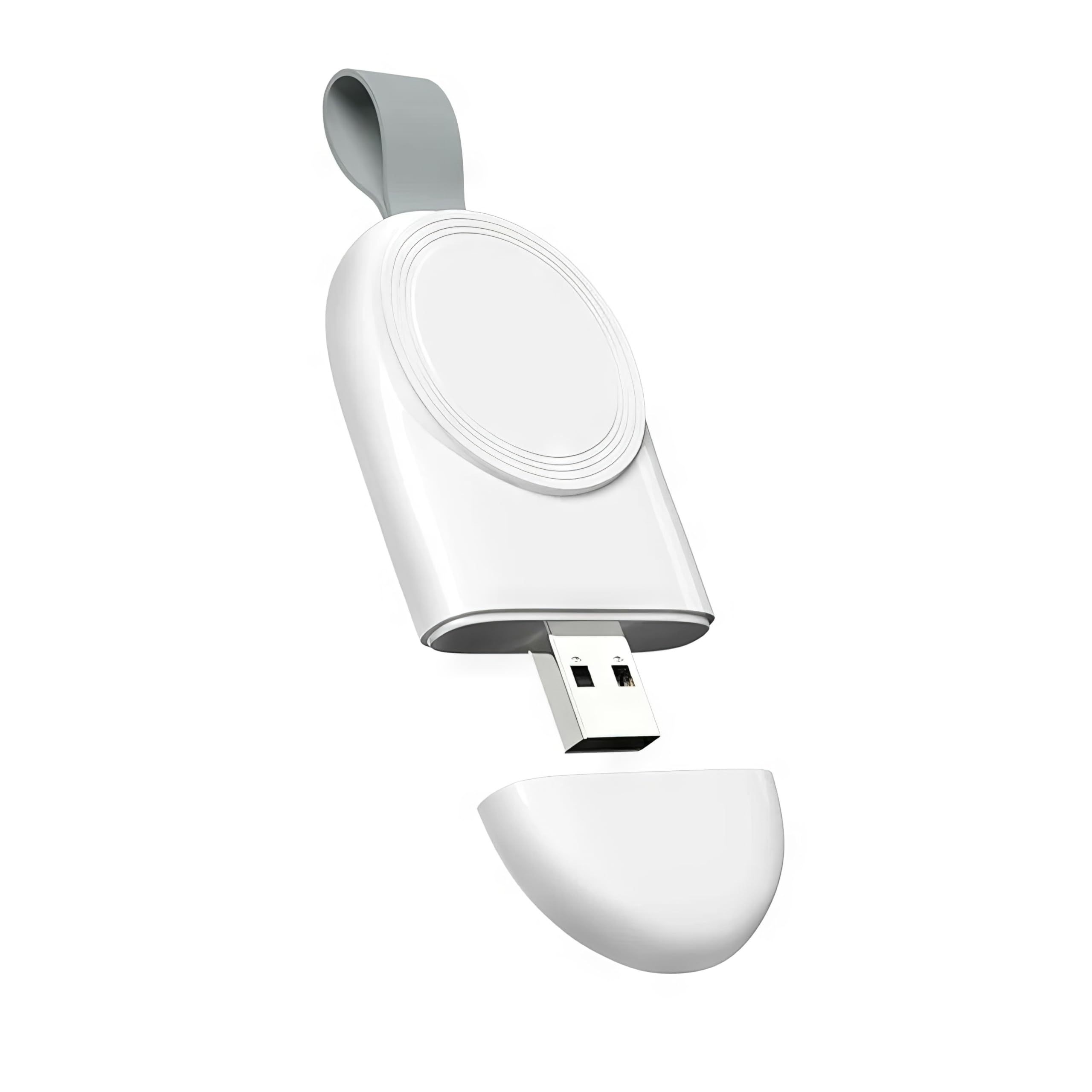 Compact Magnetic Wireless Charger for Apple Watch Series Ultra 2/Ultra/SE2/SE/10/9/8/7/6/5/4/3/2/1 - Fast USB Charging Pad with LED Indicator | Perfect for Travel, Office & Nightstand Charging
