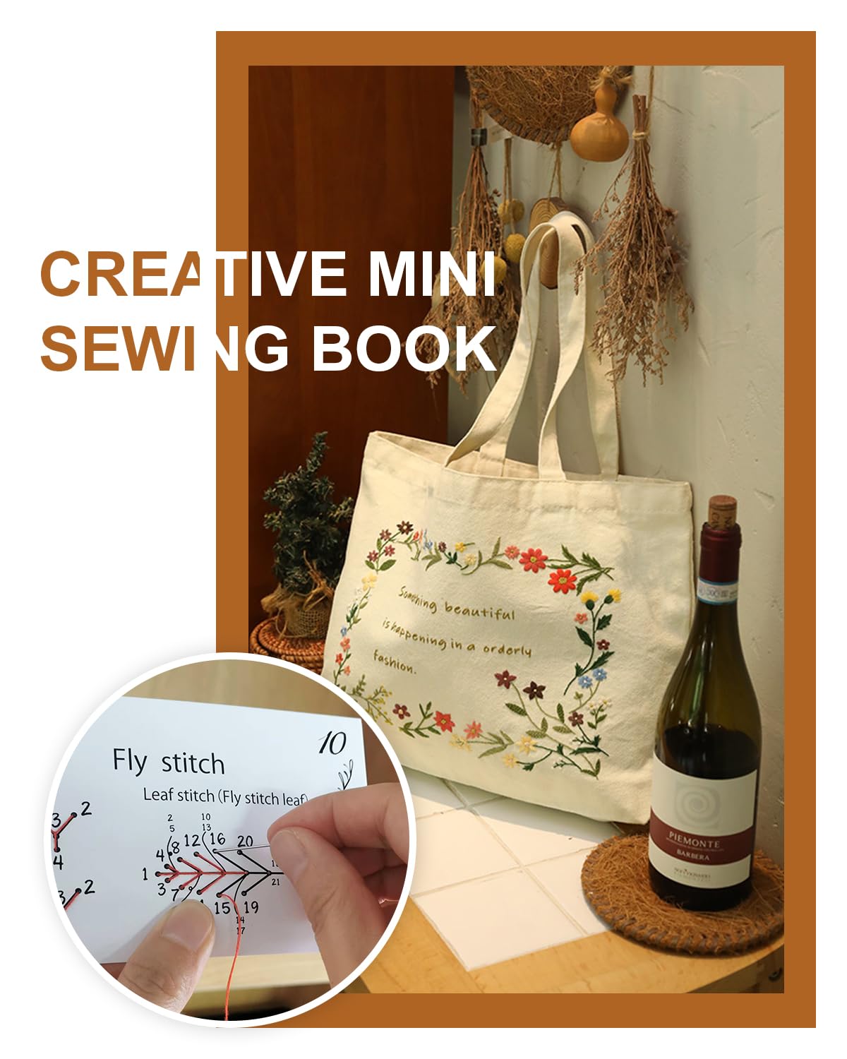 2 Pack Creative Mini Sewing Book for Beginners & Enthusiasts - DIY Sewing Kit with Essential Techniques & Embroidery Guide - Perfect for Handmade Crafts, Quilting, and Home Decor Projects