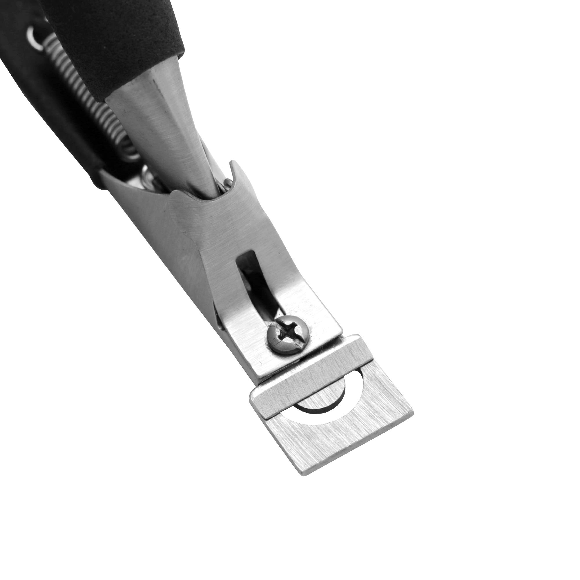 Professional Acrylic Nail Clipper & Cutter - False Artificial Nail Trimmer for Manicure & Pedicure - Black & Silver Design - Perfect for Salon, Home Use & DIY Nail Art