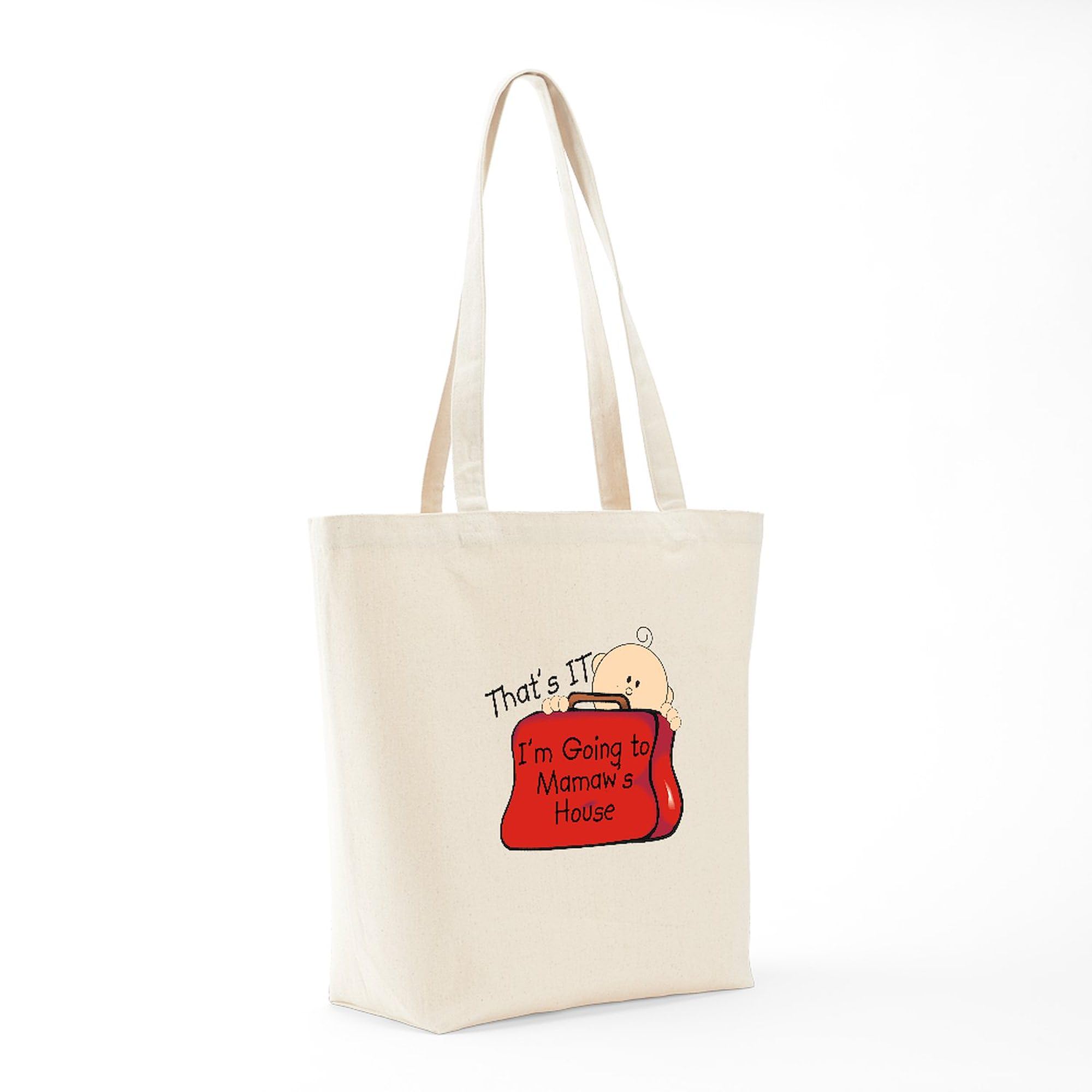 Funny Going To Mamaw's Tote Bag - Natural Canvas Reusable Grocery Shopping Bag for Women - Perfect for Errands, Grocery Trips & Beach Outings