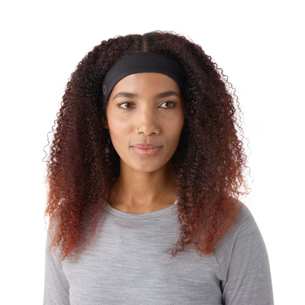 Smartwool Active Stretch Headband for Running, Hiking & Winter Sports - Merino Wool Sweatband for Women & Men - Moisture Wicking & Odor Resistant Head Wrap for Outdoor Activities