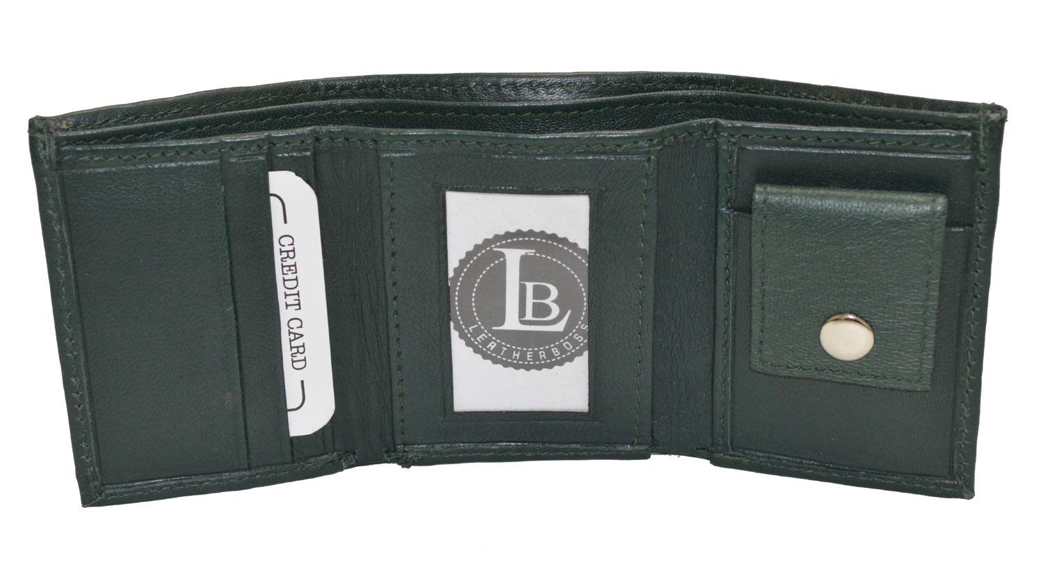 LB LEATHERBOSS Compact Kids Baby Trifold Wallet - Perfect for Boys & Girls, School, Travel & Everyday Use