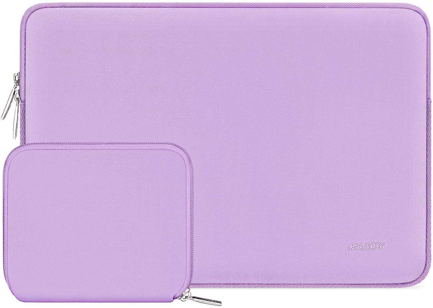 MOSISO 16 Inch Laptop Sleeve Bag for MacBook Pro 16, HP, Dell, Lenovo, ASUS, Acer 15-15.6 Inch Notebooks - Neoprene Protective Case with Small Pouch (Purple) - Perfect for Travel, Office & School Use