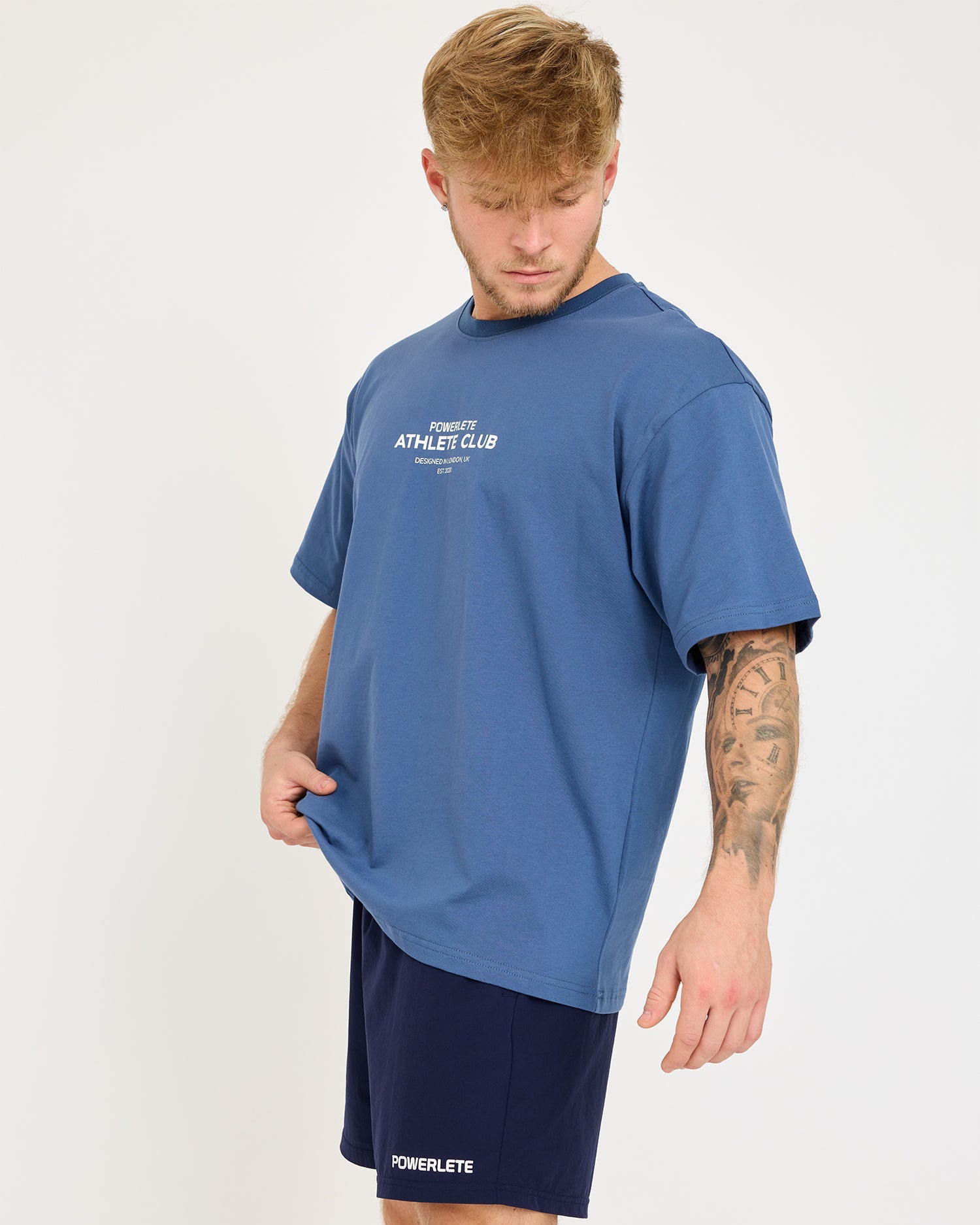 Stylish Oversized T-Shirt for Men & Women - Athlete Club Graphic Tee - Comfortable Cotton Casual Shirt for Gym, Workout & Streetwear Fashion