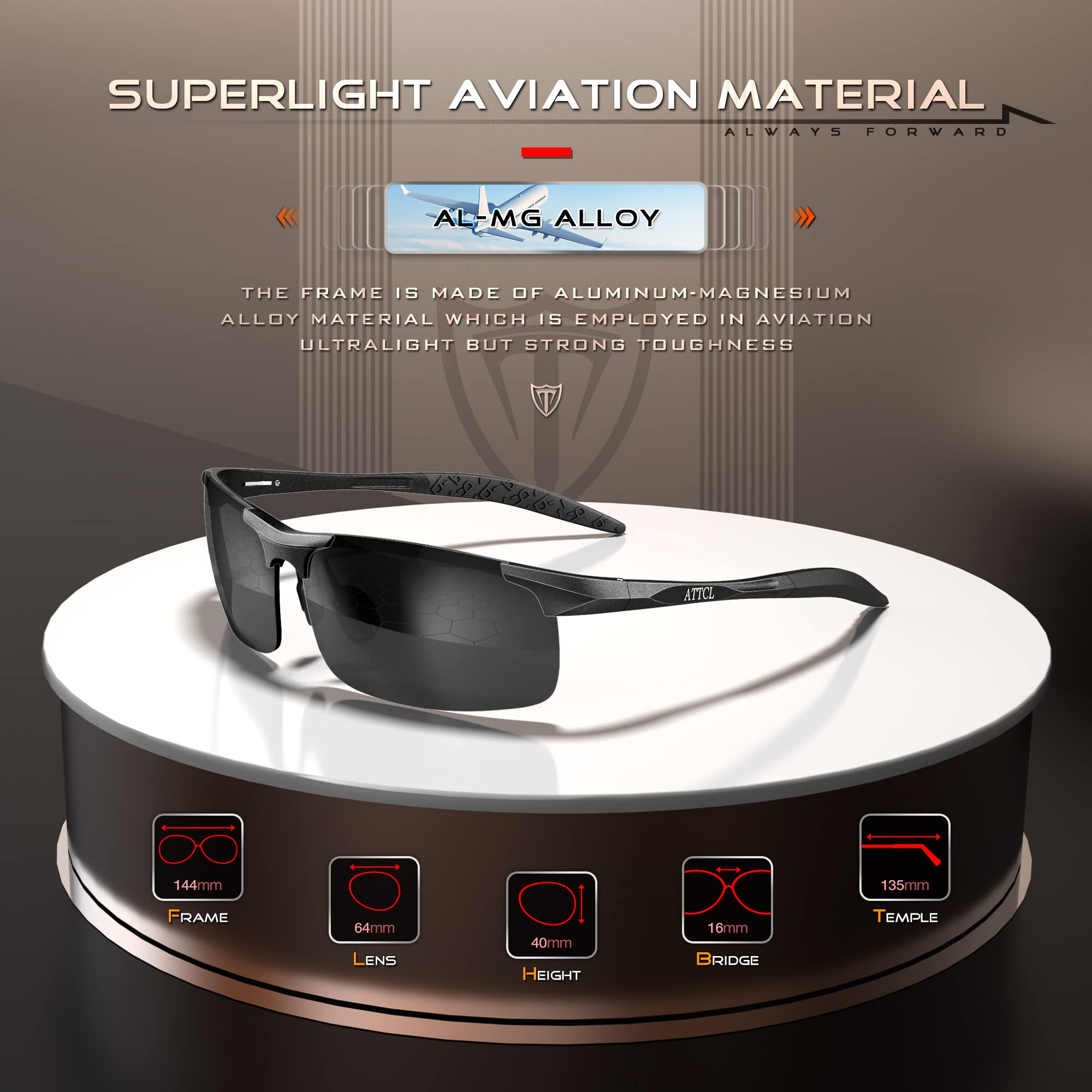 Men's Night Driving Glasses - Anti-Glare for Safe Night Driving