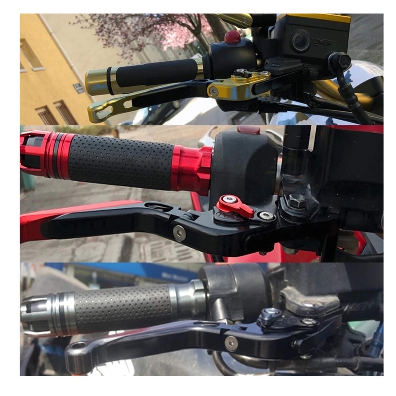 Adjustable Brake & Clutch Levers for Suzuki V-Strom 2002-2016 (DL650/DL1000) - CNC Motorcycle Handlebars Accessories - Perfect for Off-Road Adventure & Daily Commuting