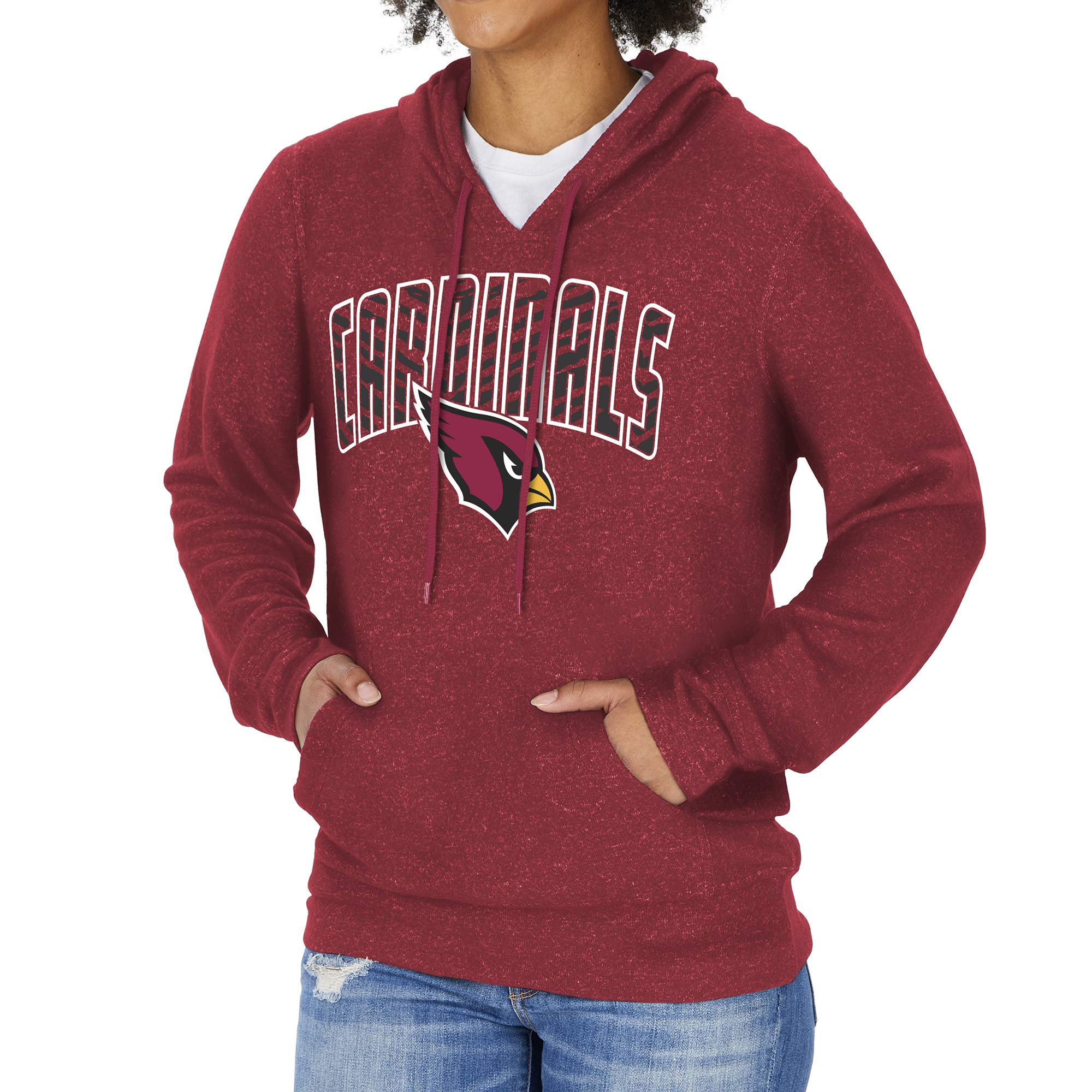 Zubaz Women's Soft Fleece Hoodie - Cozy Pullover Sweatshirt for Casual Wear, Lounge & Outdoor Activities
