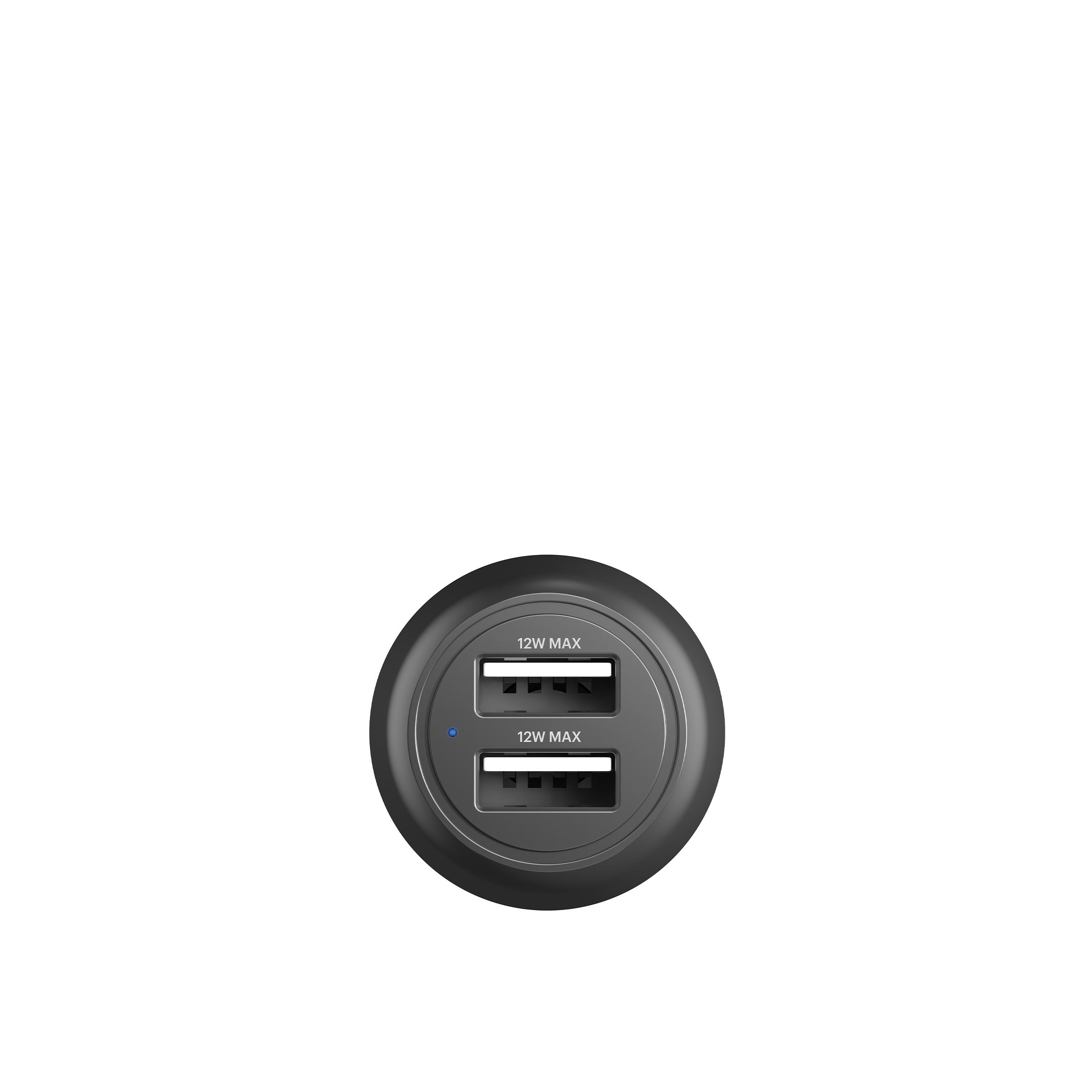 12W Dual Port USB Car Charger - Fast Charging for iPhone, Android & More - Perfect for Road Trips & Commuting