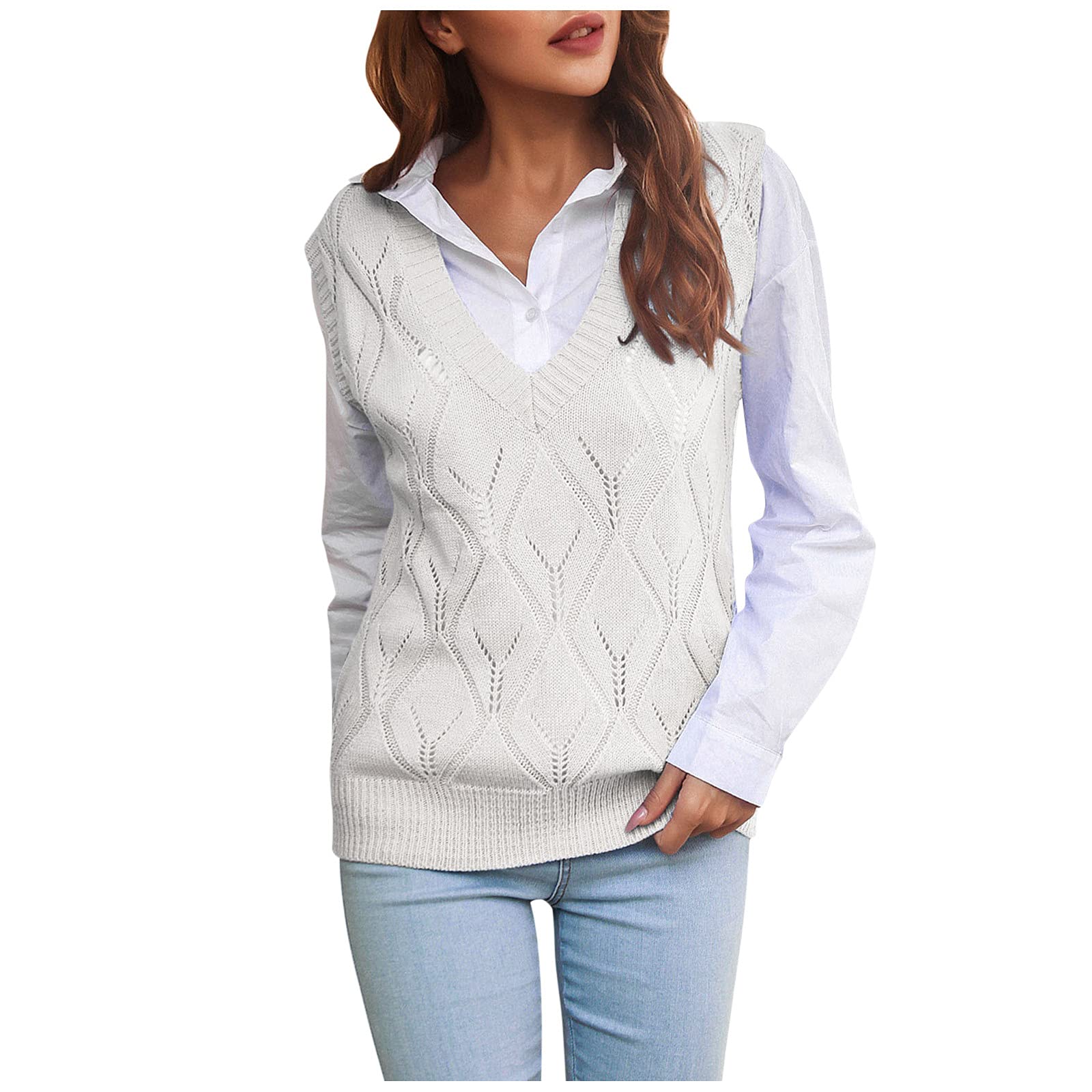 Super Soft Women's Knit Cardigan with Pockets - Loose Fit Long Sleeve Short Sweater for Casual Wear, Office & Fall Outfits