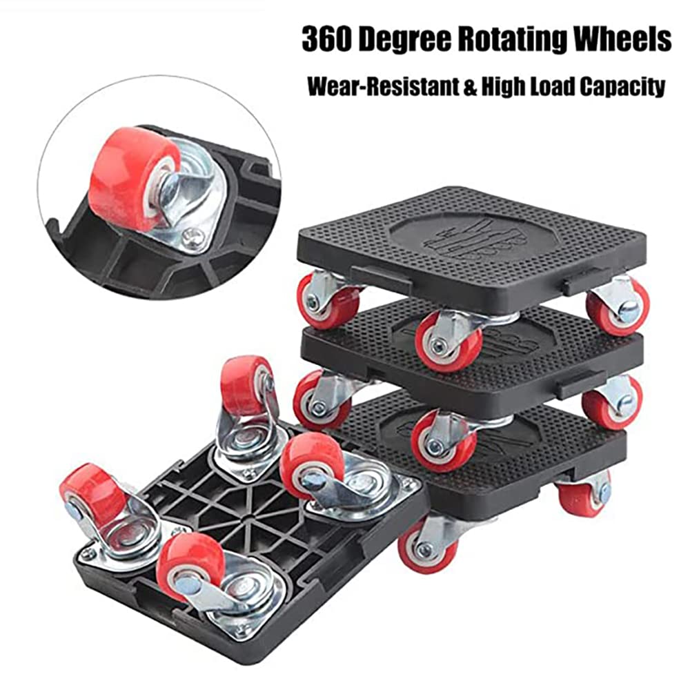 Heavy Duty Furniture Dolly with 360° Swivel Wheels - Furniture Mover & Lifter for Sofa, Refrigerator, Cabinet - Perfect for Home Moving, Warehouse & Office Relocation