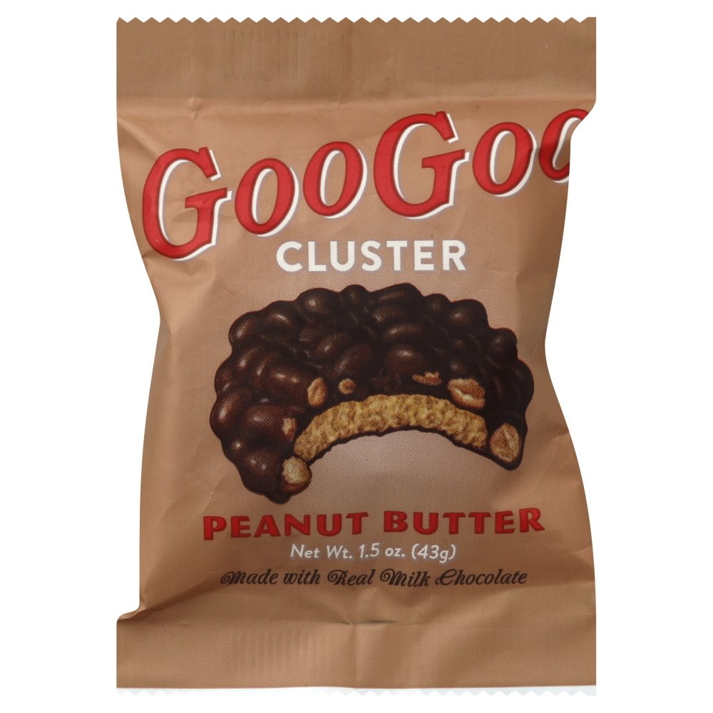 Go Goo Cluster Candy Peanut Butter 12 Pack (1.5 oz Each) - Delicious Chocolate & Peanut Butter Snacks for Office, School & Road Trips
