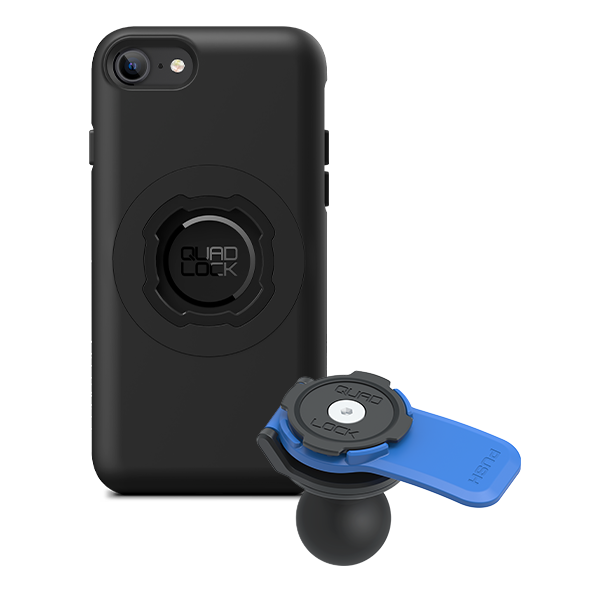 1 Ball Motorcycle Phone Mount Kit - Universal Adjustable Handlebar Holder for iPhone & Smartphones - Perfect for GPS Navigation & Hands-Free Riding