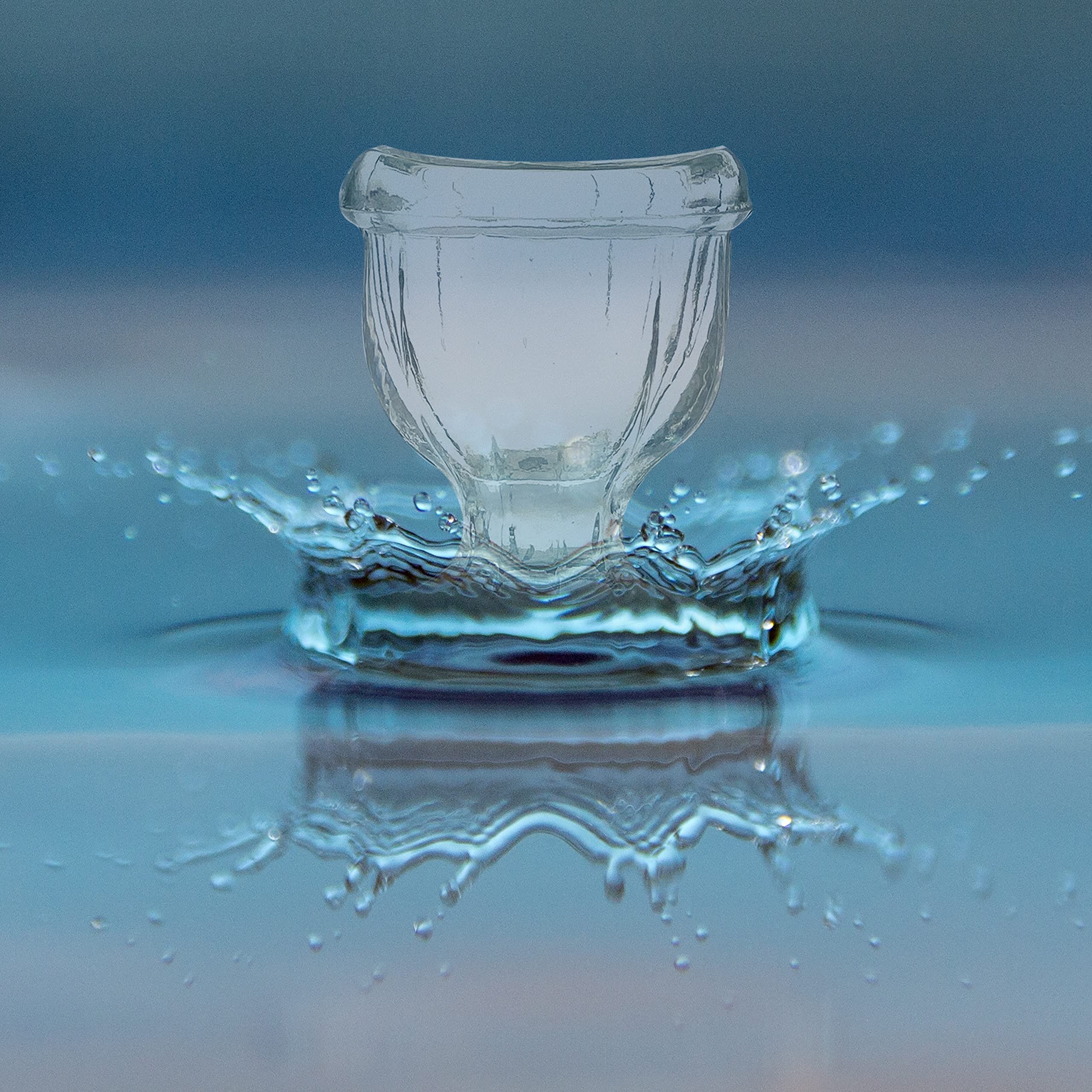 Premium Glass Eye Wash Cup Set of 2 - Relieves Dry Eyes, Dust & Irritants | Ergonomic Eye-Shaped Rim for Secure Fit | Gentle Eye Cleansing Solution for Home, Office & Travel Use