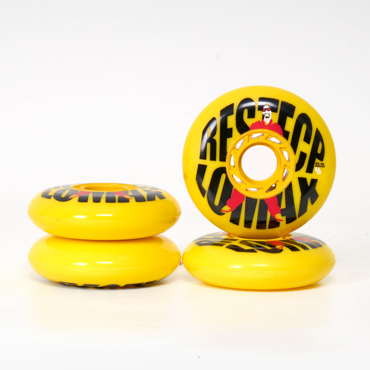Undercover Nick Lomax TV V.2 Skateboard Wheels - 80mm Yellow for Street & Park Skating - High Performance Cruiser Wheels for Smooth Rides